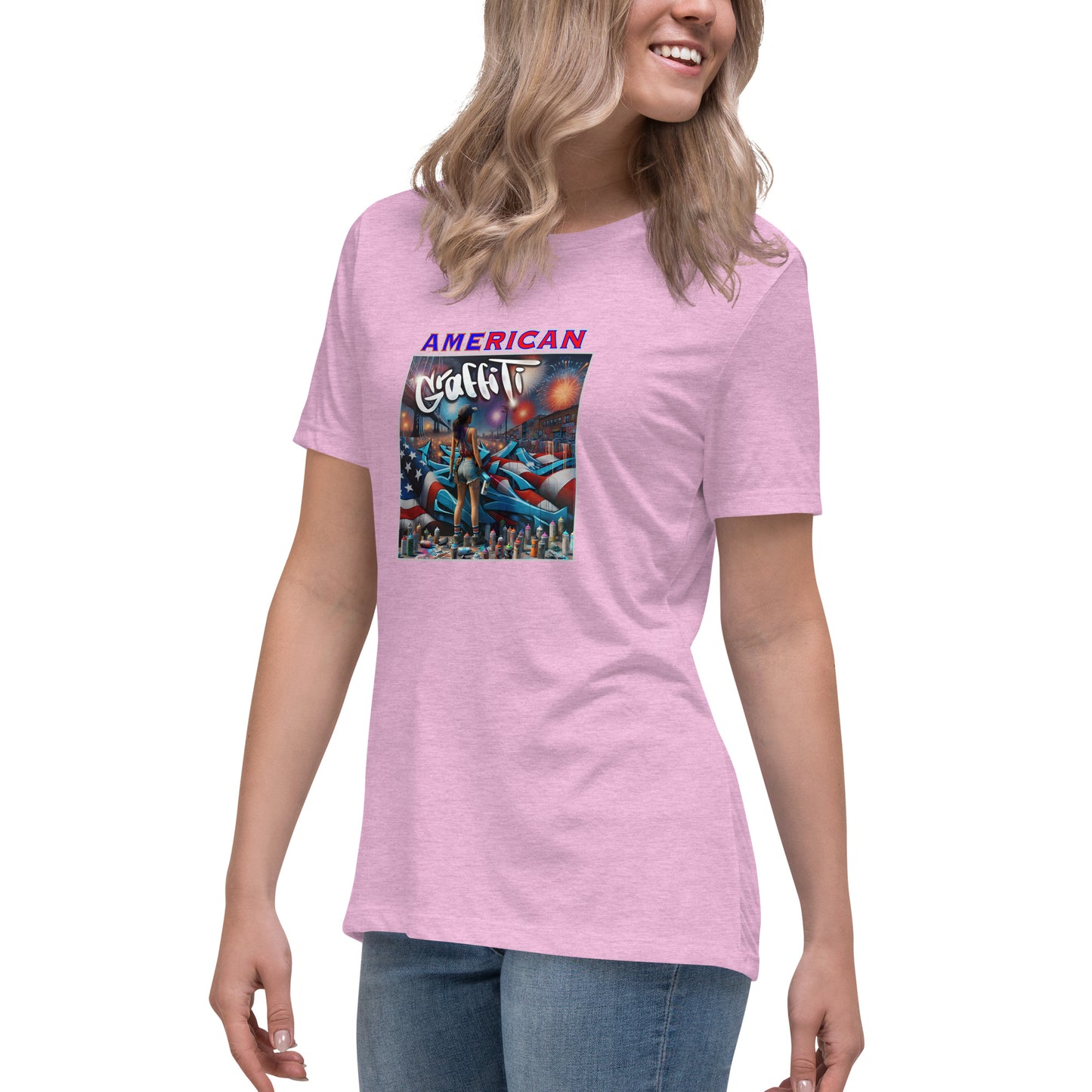Graffytees American Graffiti Women's Relaxed T-Shirt