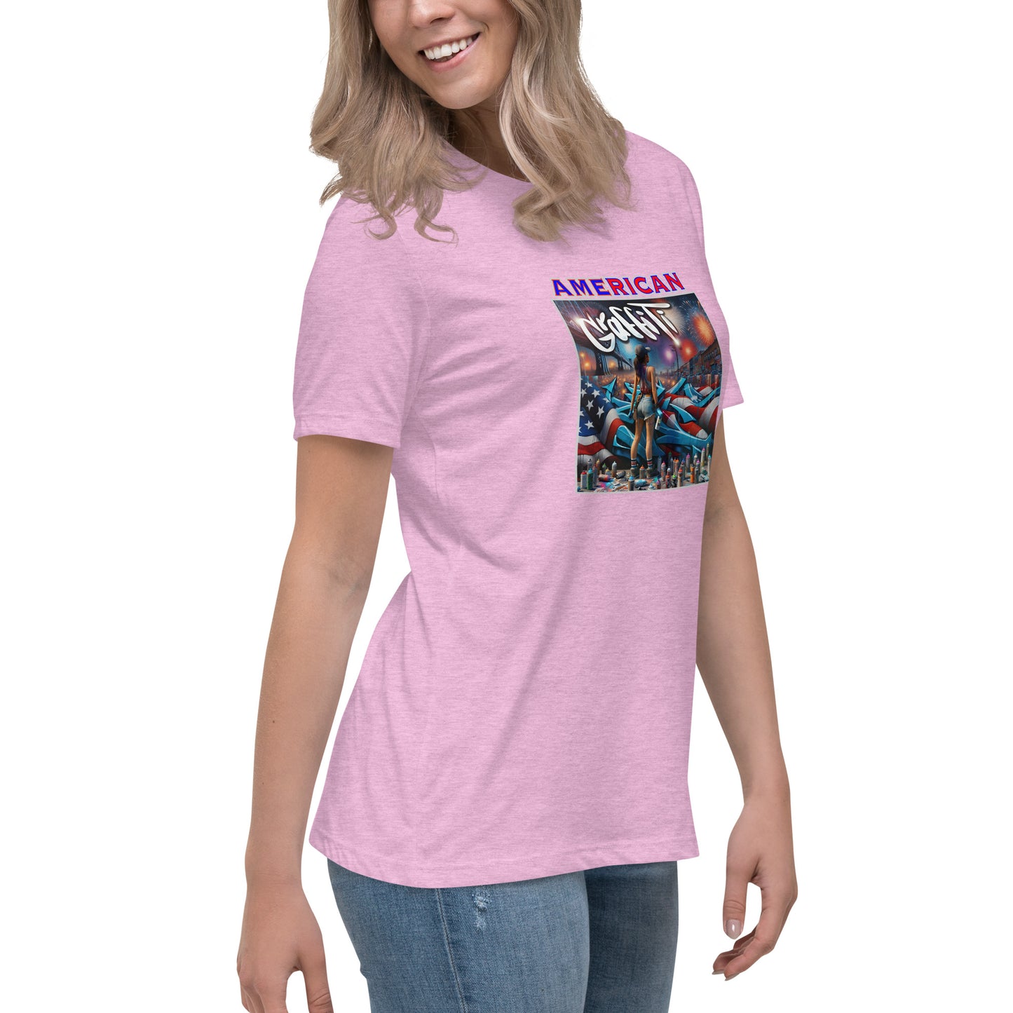 Graffytees American Graffiti Women's Relaxed T-Shirt