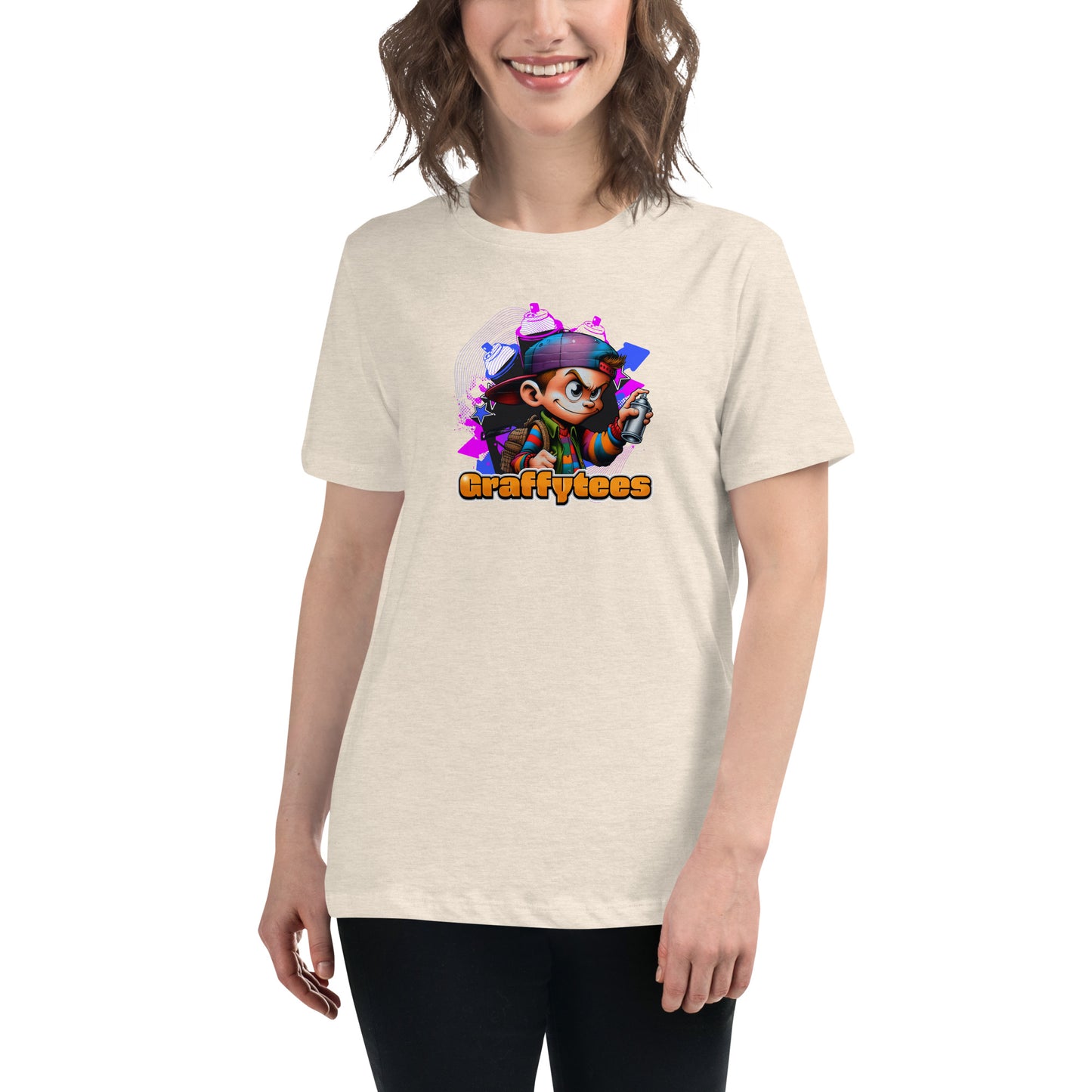 Graffytees Graffiti Vandal design Women's Relaxed T-Shirt