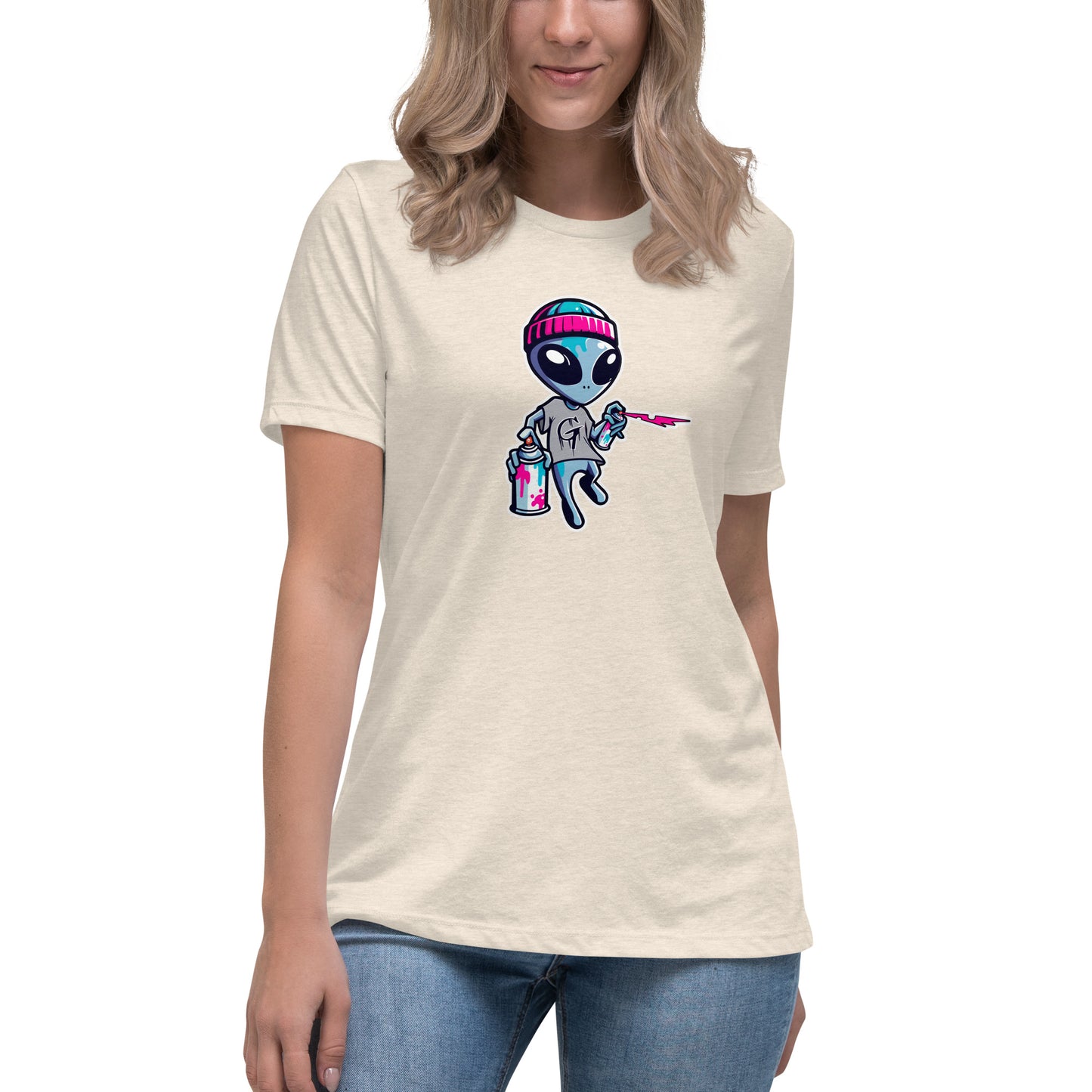 GraffyTees Artful Alienz Mascot Women's Relaxed T-Shirt