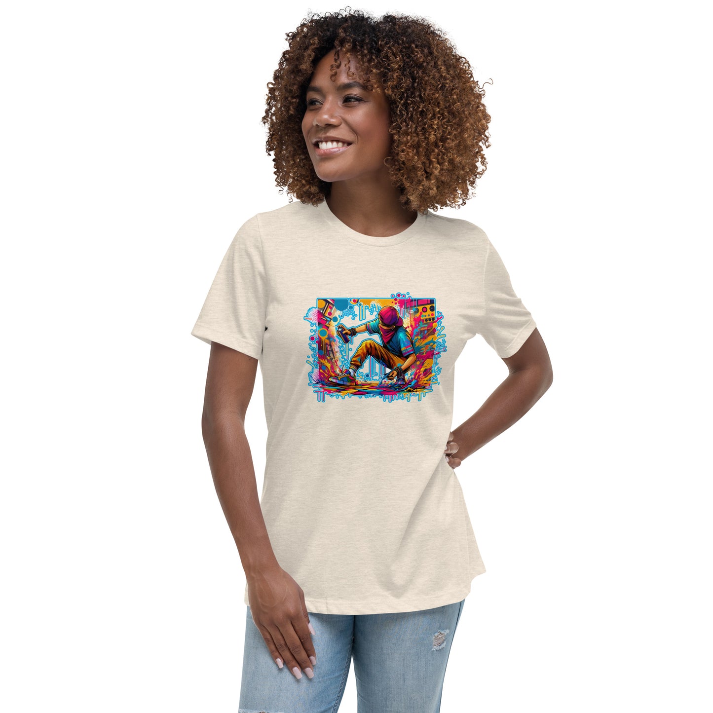 GraffyTees Vandal artist full Color Women's Relaxed T-Shirt