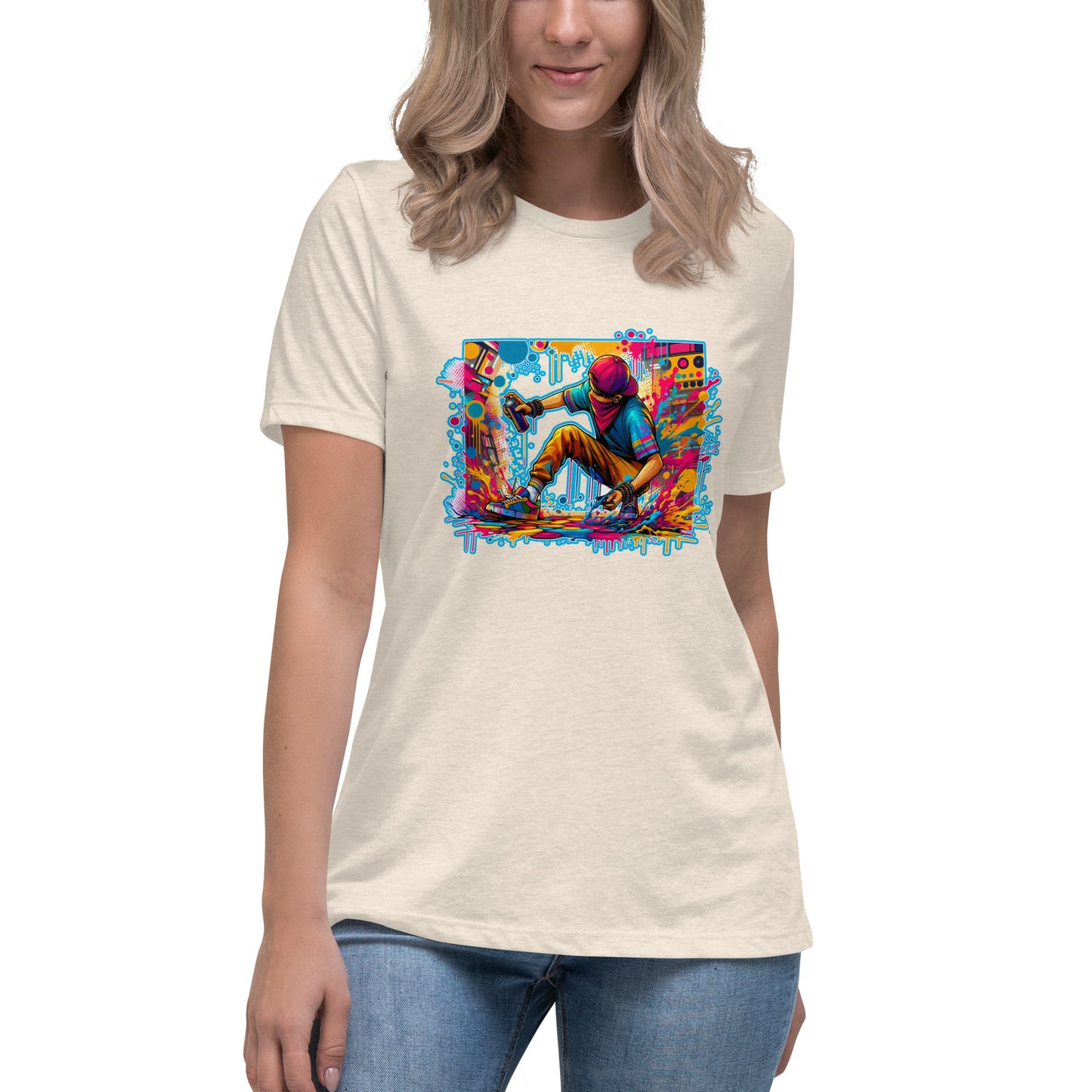 GraffyTees Vandal Artist Full ColorWomen's Relaxed T-Shirt