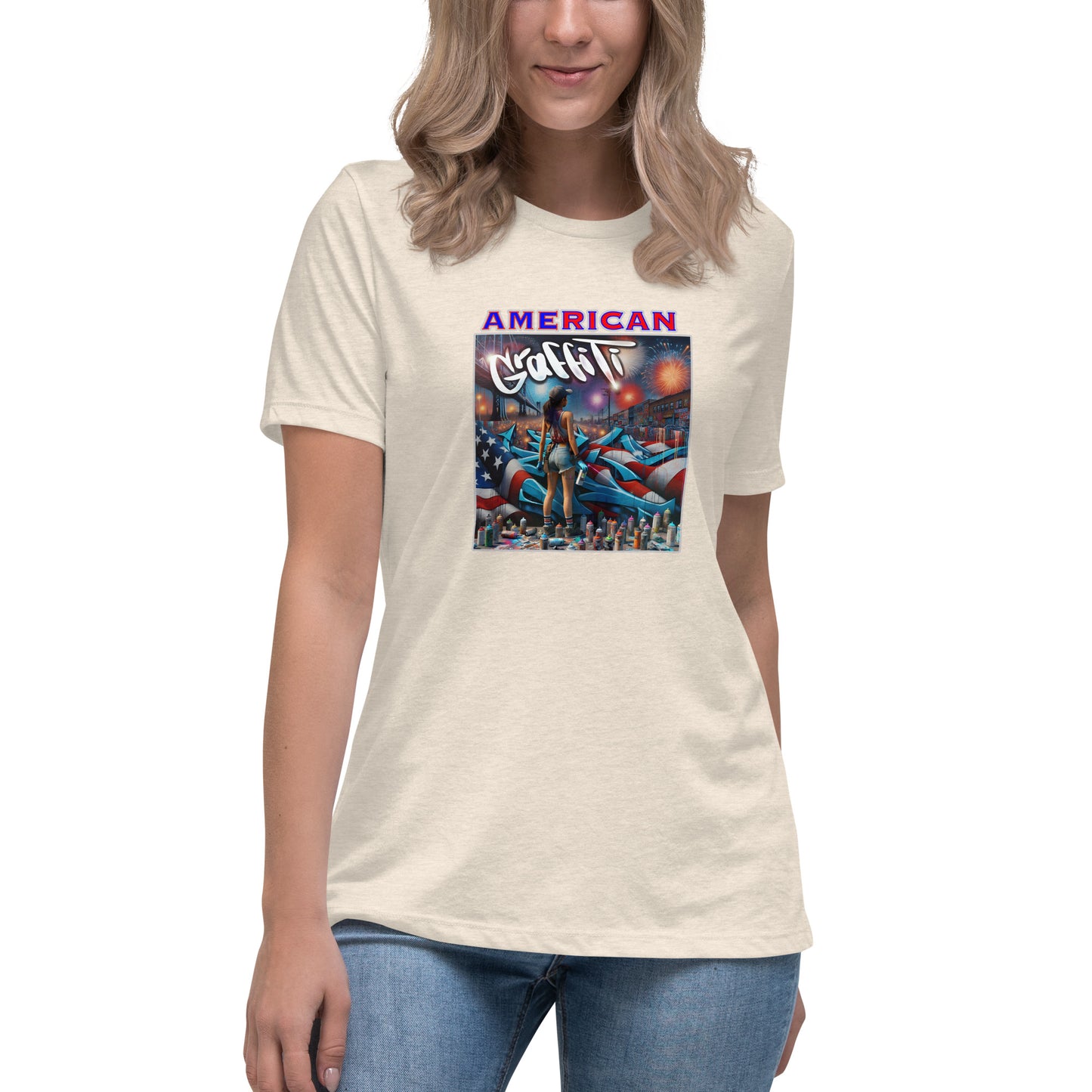 Graffytees American Graffiti Women's Relaxed T-Shirt