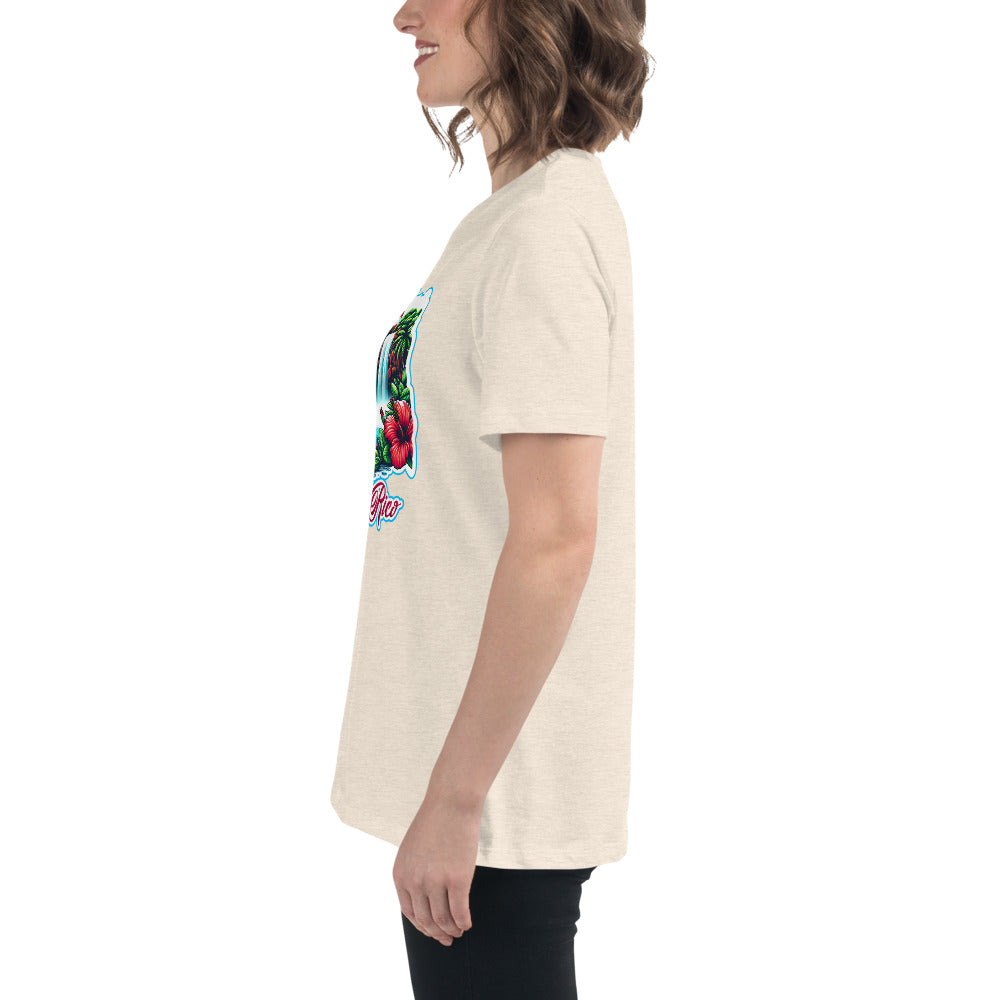 Graffytees Puerto Rico Coqui in UFO Women's Relaxed T-Shirt