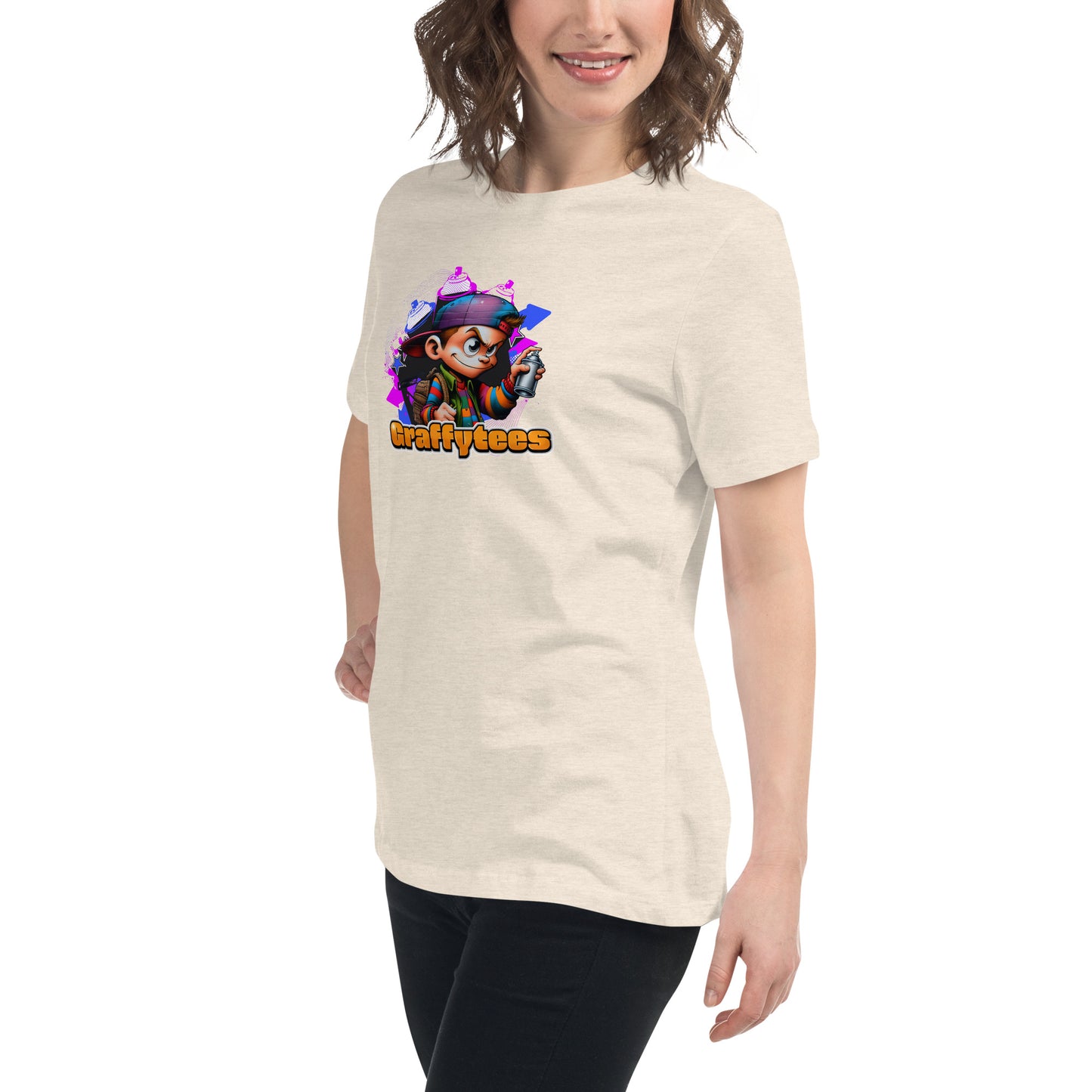 Graffytees Graffiti Vandal design Women's Relaxed T-Shirt