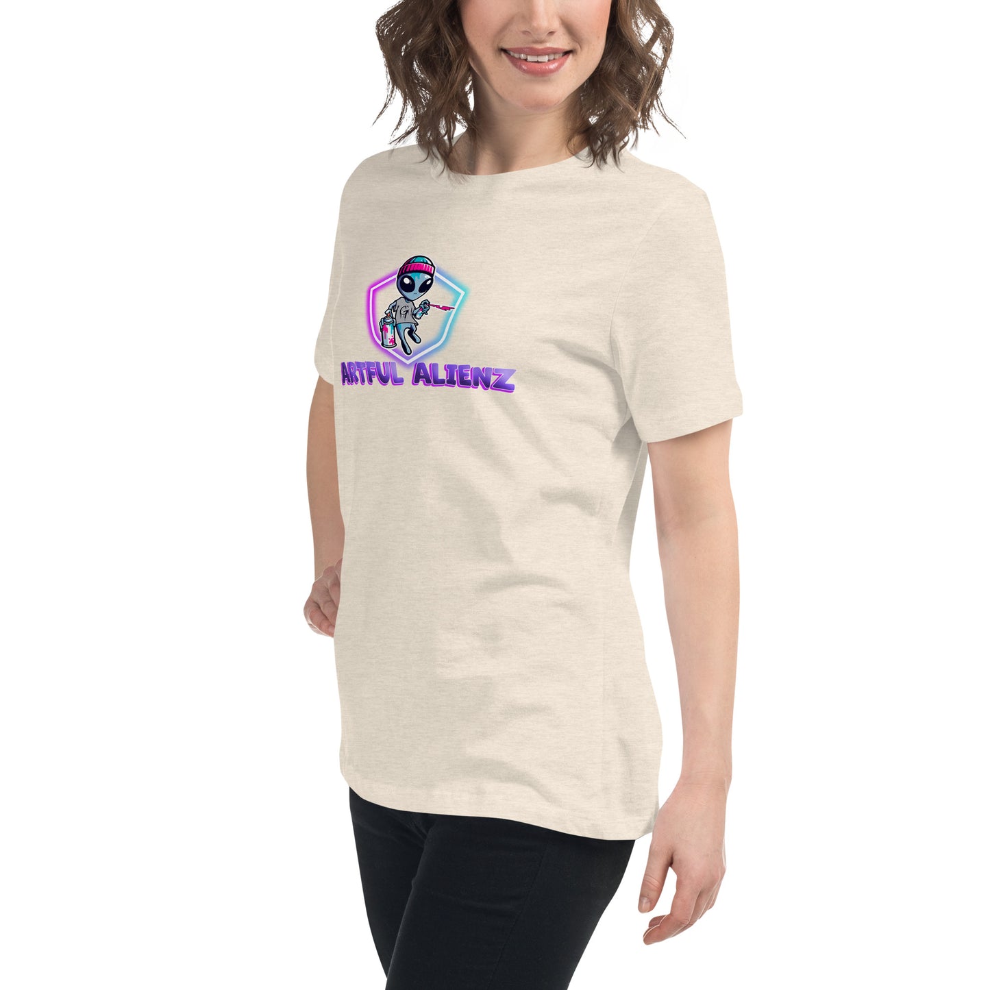 Artful Alienz logo Women's Relaxed T-Shirt