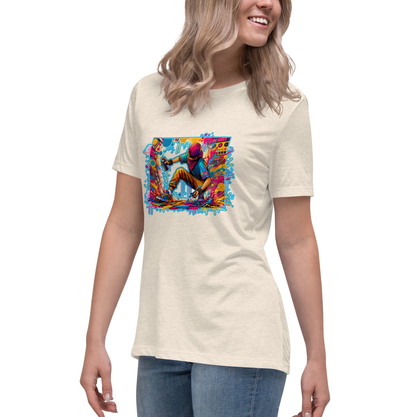 GraffyTees Vandal Artist Full ColorWomen's Relaxed T-Shirt