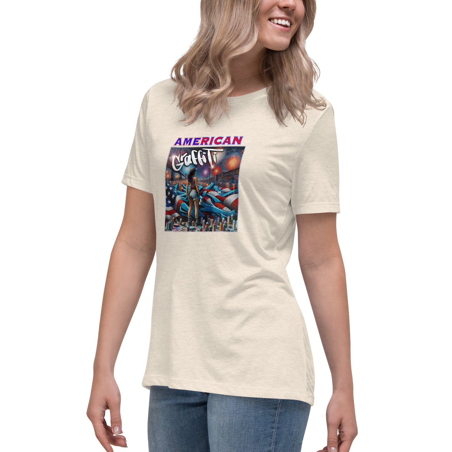 Graffytees American Graffiti Women's Relaxed T-Shirt