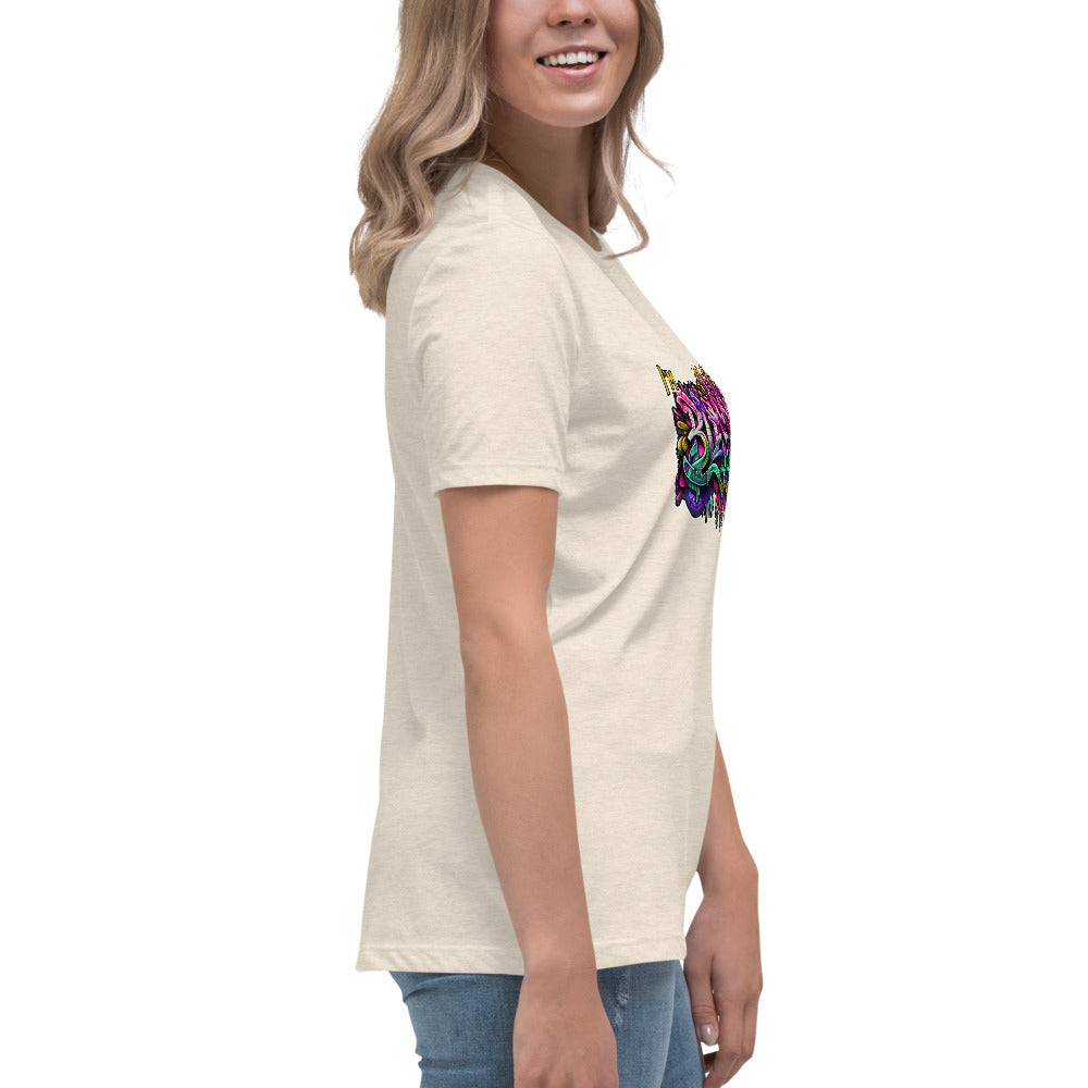 Graffytees Blessed Graffiti design Women's Relaxed T-Shirt