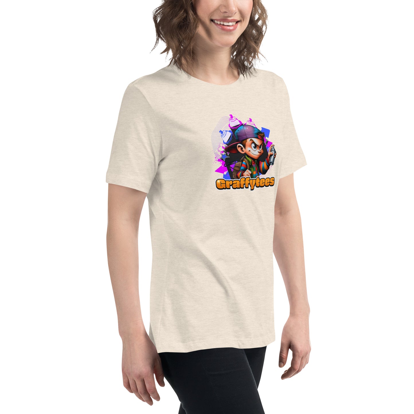 Graffytees Graffiti Vandal design Women's Relaxed T-Shirt