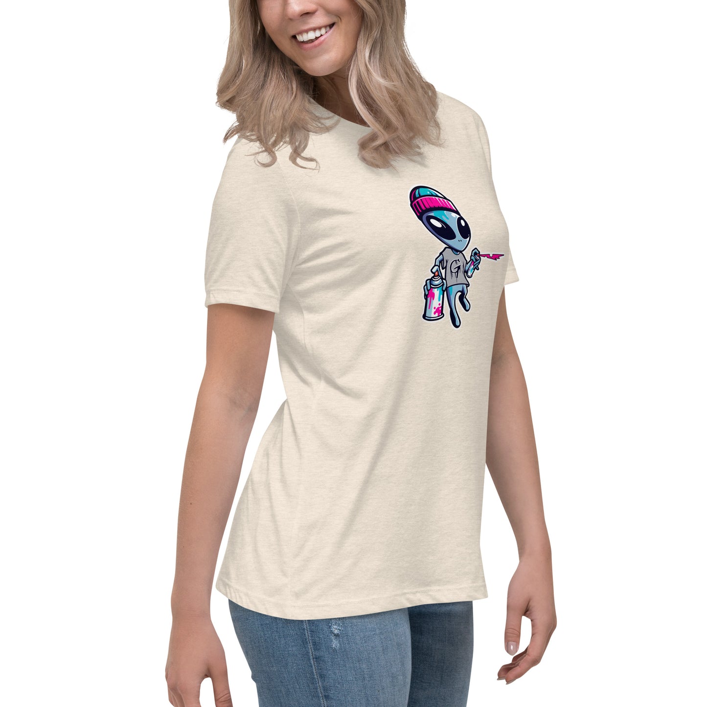 GraffyTees Artful Alienz Mascot Women's Relaxed T-Shirt