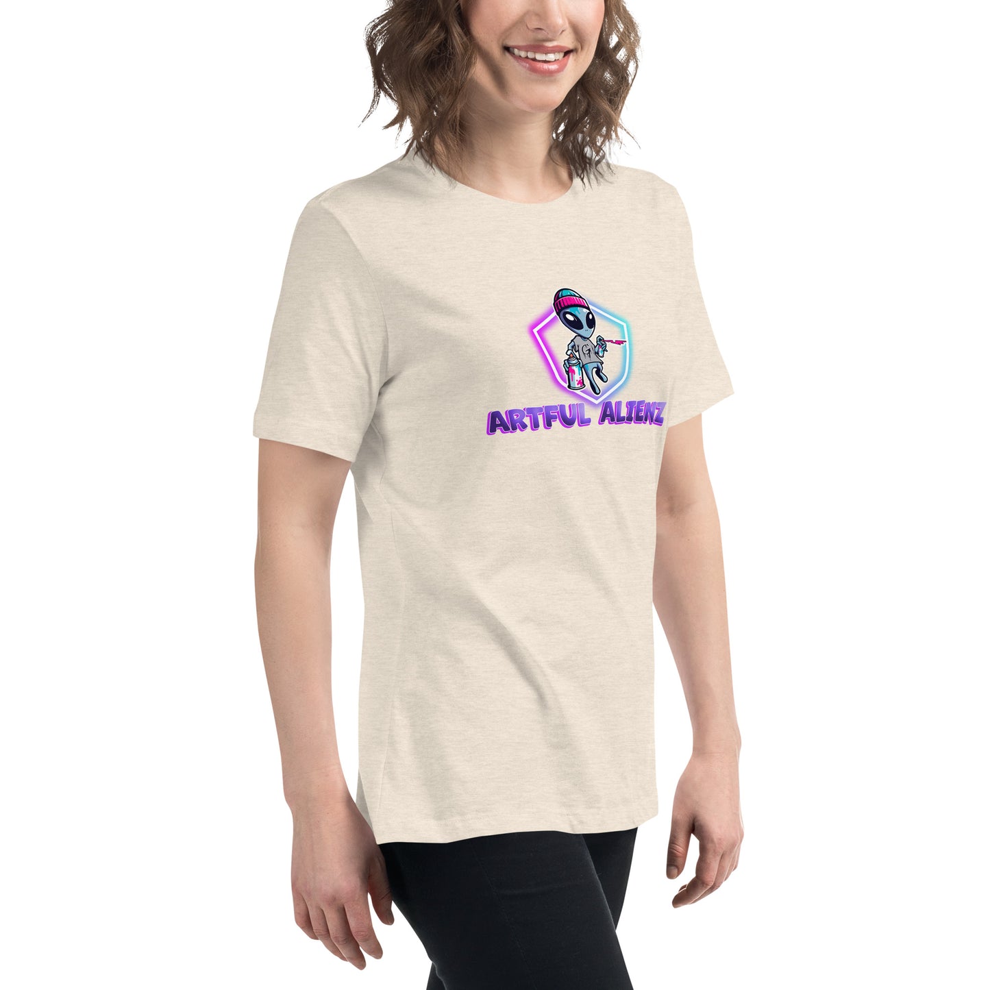 Artful Alienz logo Women's Relaxed T-Shirt