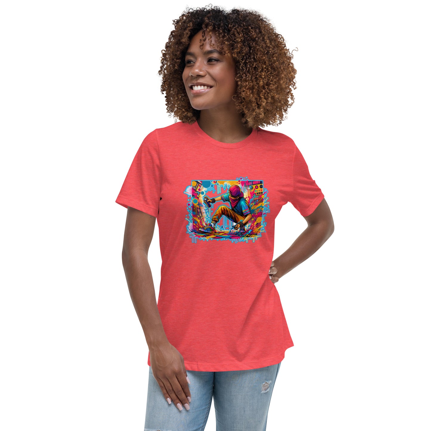 GraffyTees Vandal artist full Color Women's Relaxed T-Shirt