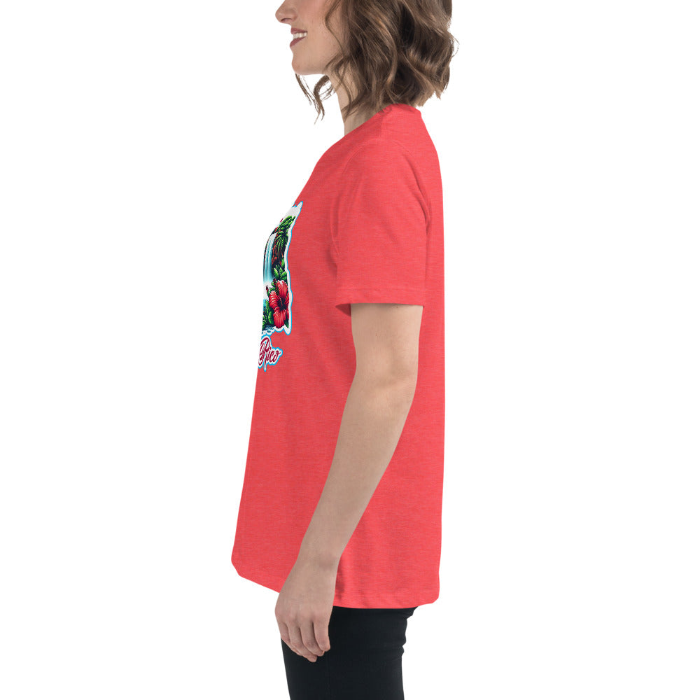 Graffytees Puerto Rico Coqui in UFO Women's Relaxed T-Shirt