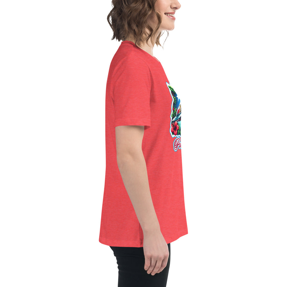 Graffytees Puerto Rico Coqui in UFO Women's Relaxed T-Shirt