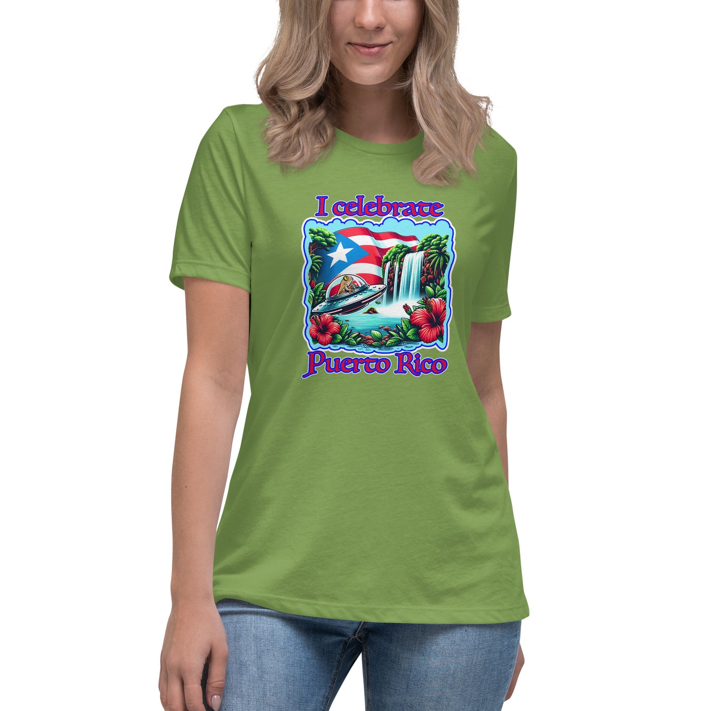 Graffytees I celebrate Puerto Rico Women's Relaxed T-Shirt