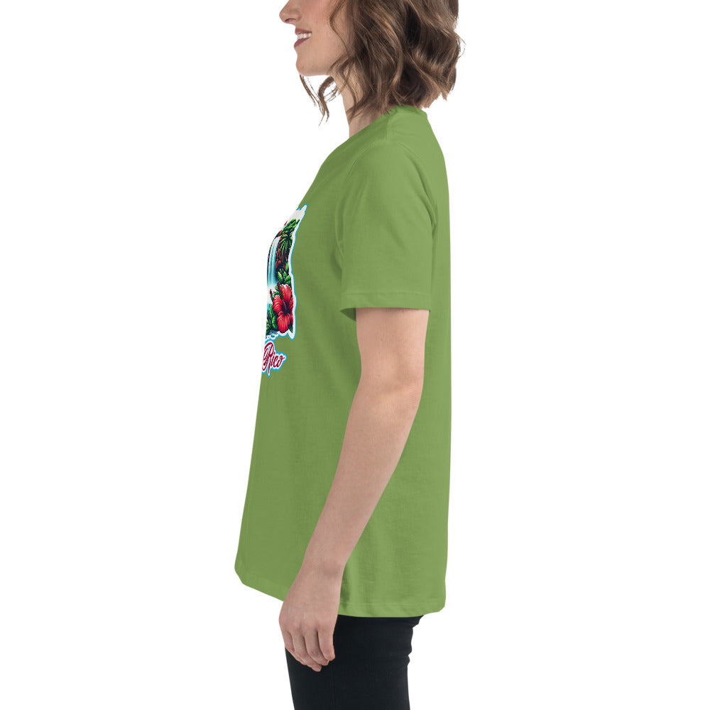 Graffytees Puerto Rico Coqui in UFO Women's Relaxed T-Shirt