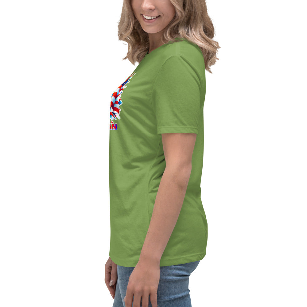 Graffytees AME-RICAN flags US-PR Women's Relaxed T-Shirt