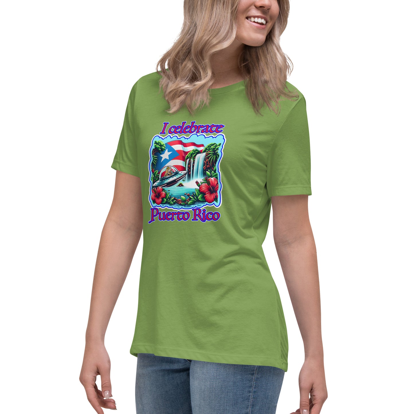 Graffytees I celebrate Puerto Rico Women's Relaxed T-Shirt