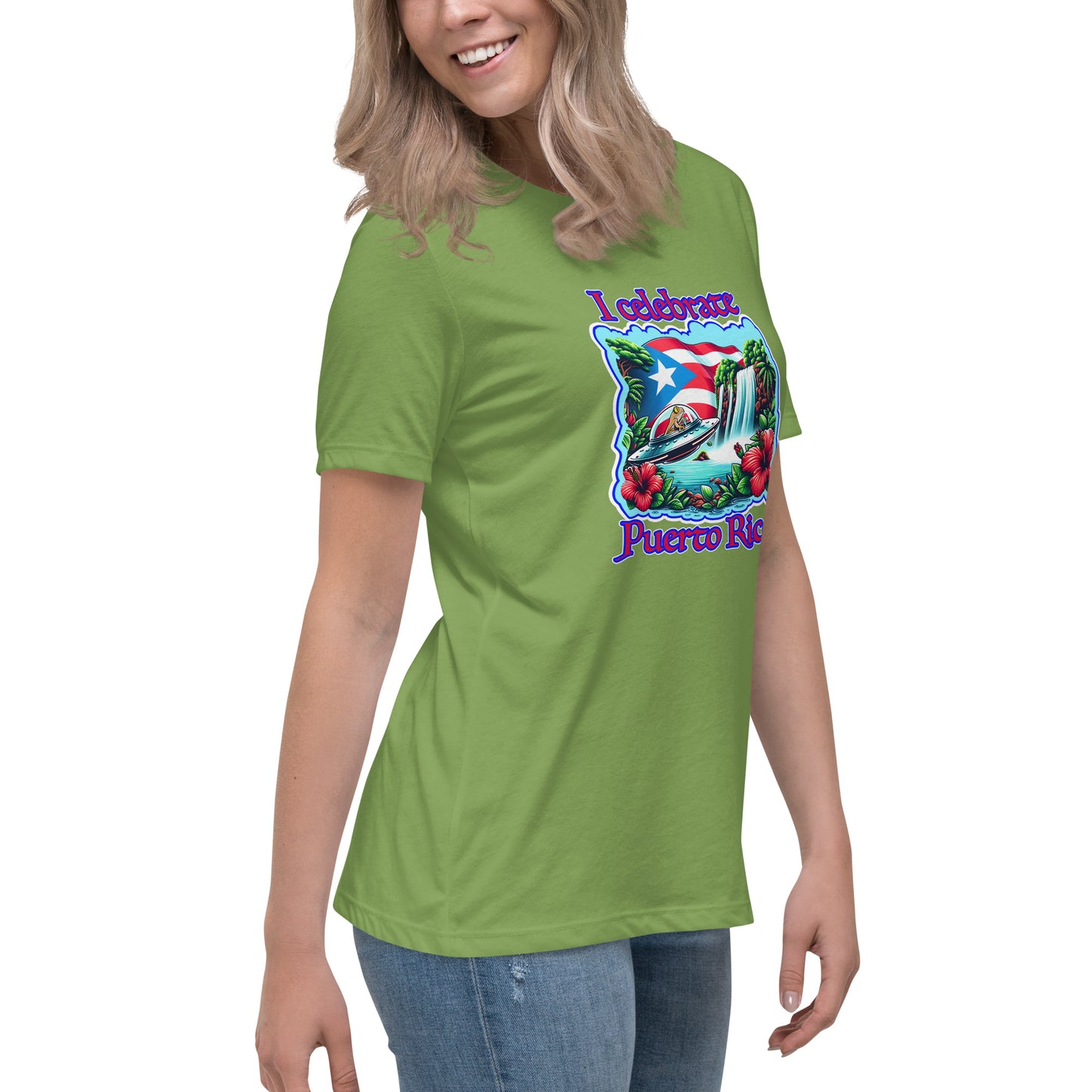 Graffytees I celebrate Puerto Rico Women's Relaxed T-Shirt
