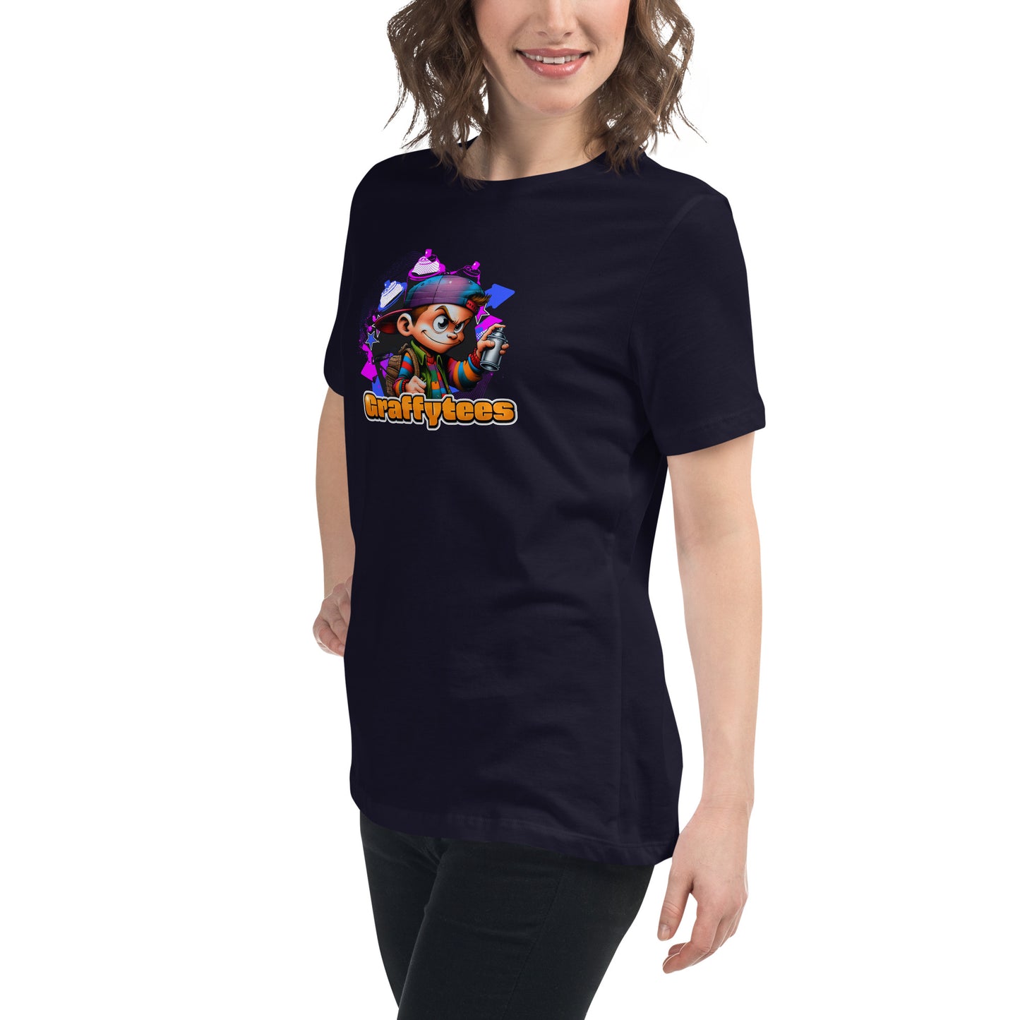 Graffytees Graffiti Vandal design Women's Relaxed T-Shirt