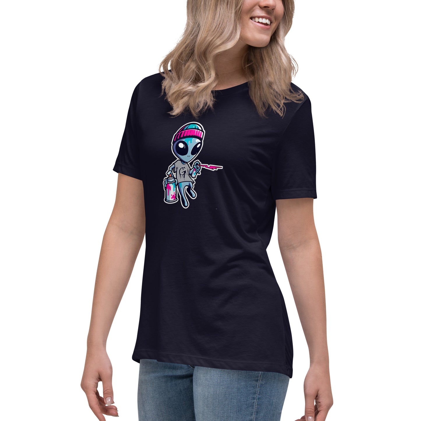 GraffyTees Artful Alienz Mascot Women's Relaxed T-Shirt