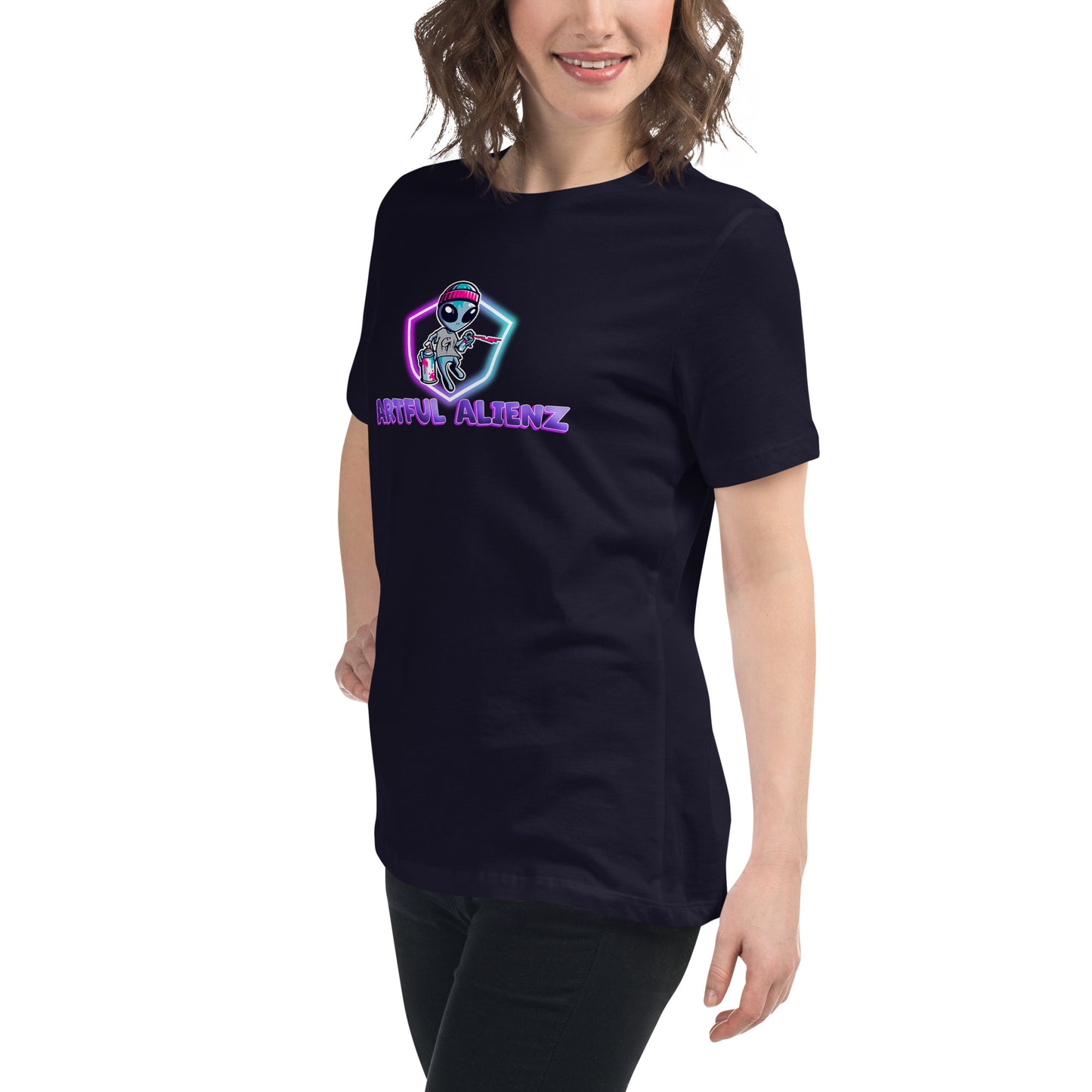 Artful Alienz logo Women's Relaxed T-Shirt