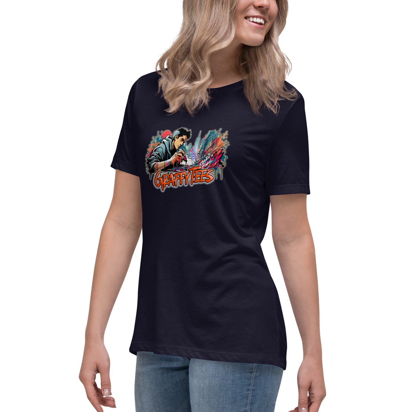 GraffyTees Writer Vandal with Pilot Marker Women's Relaxed T-Shirt