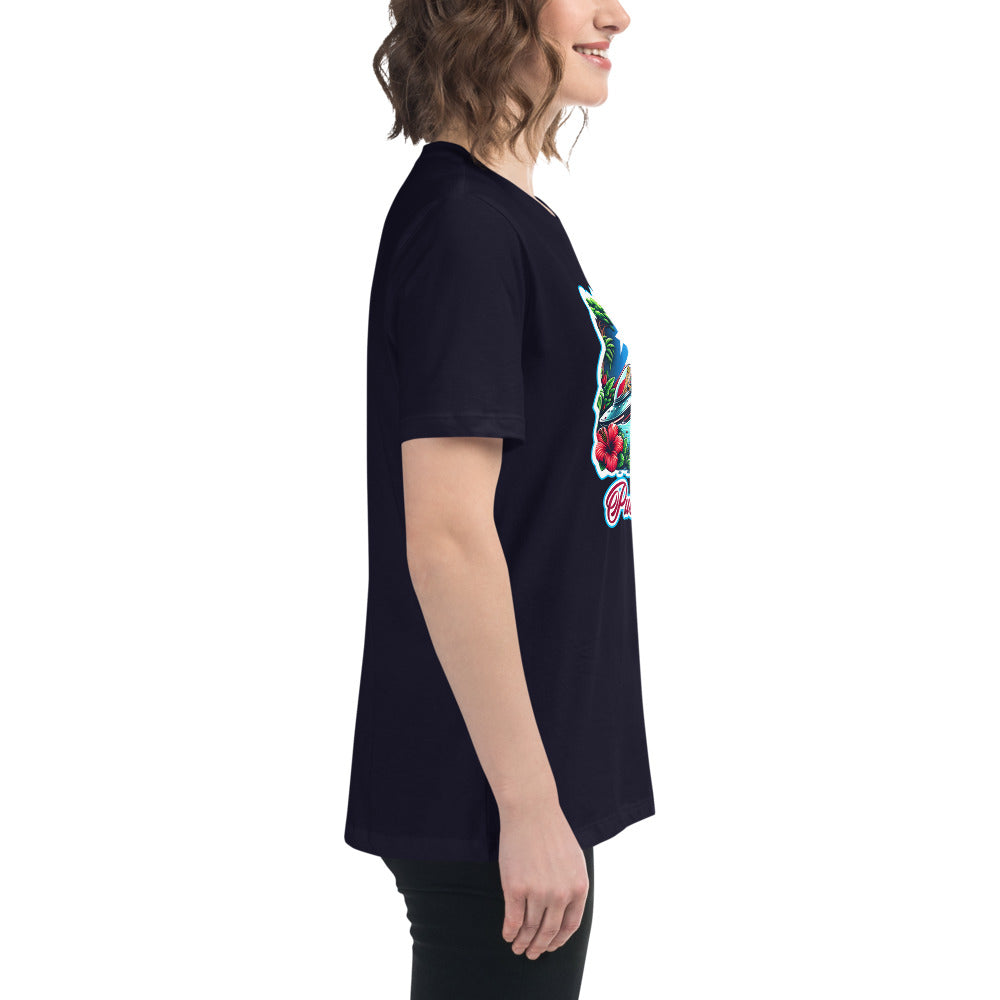 Graffytees Puerto Rico Coqui in UFO Women's Relaxed T-Shirt