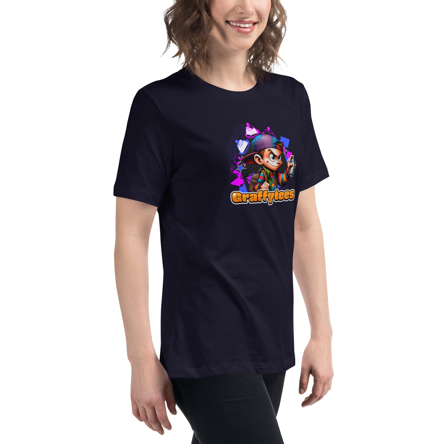 Graffytees Graffiti Vandal design Women's Relaxed T-Shirt
