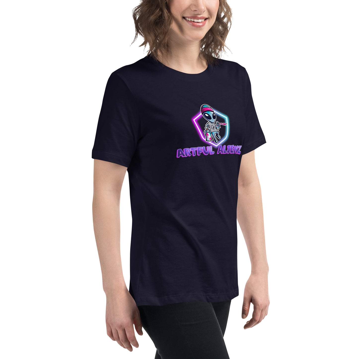 Artful Alienz logo Women's Relaxed T-Shirt