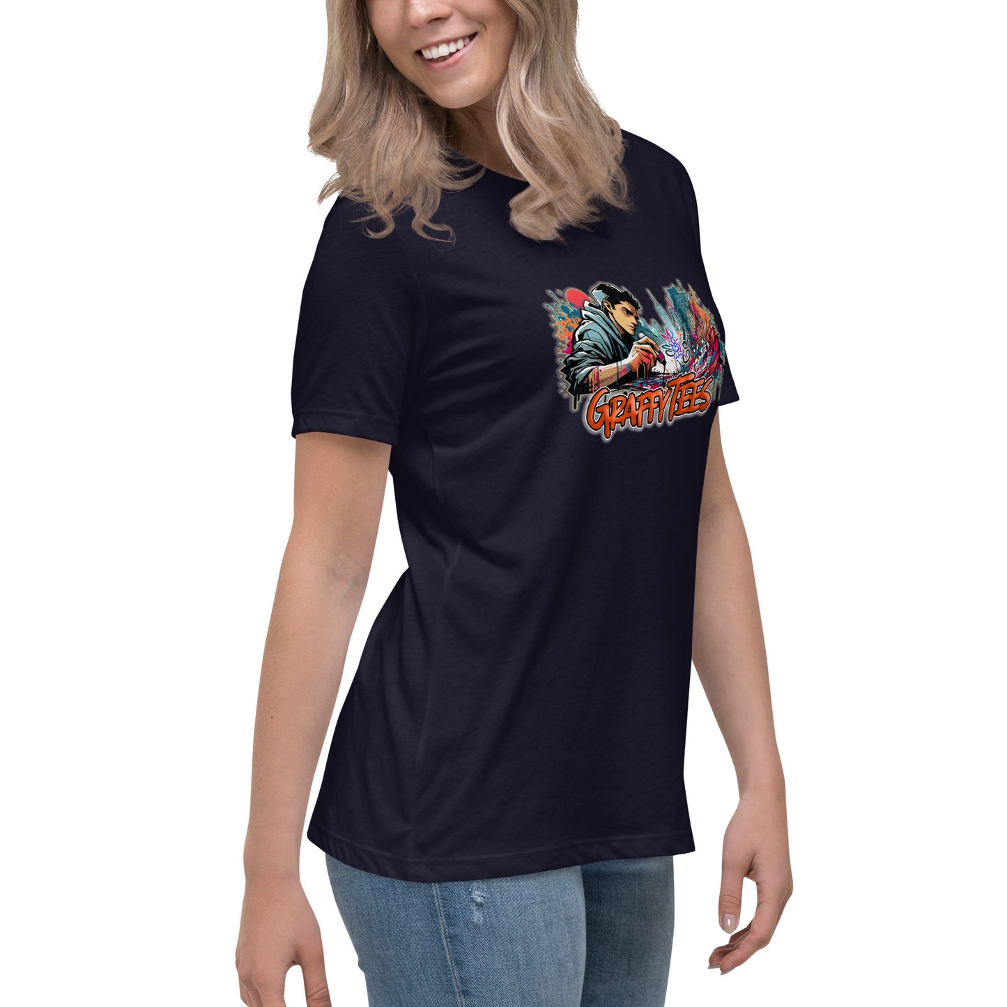 GraffyTees Writer Vandal with Pilot Marker Women's Relaxed T-Shirt