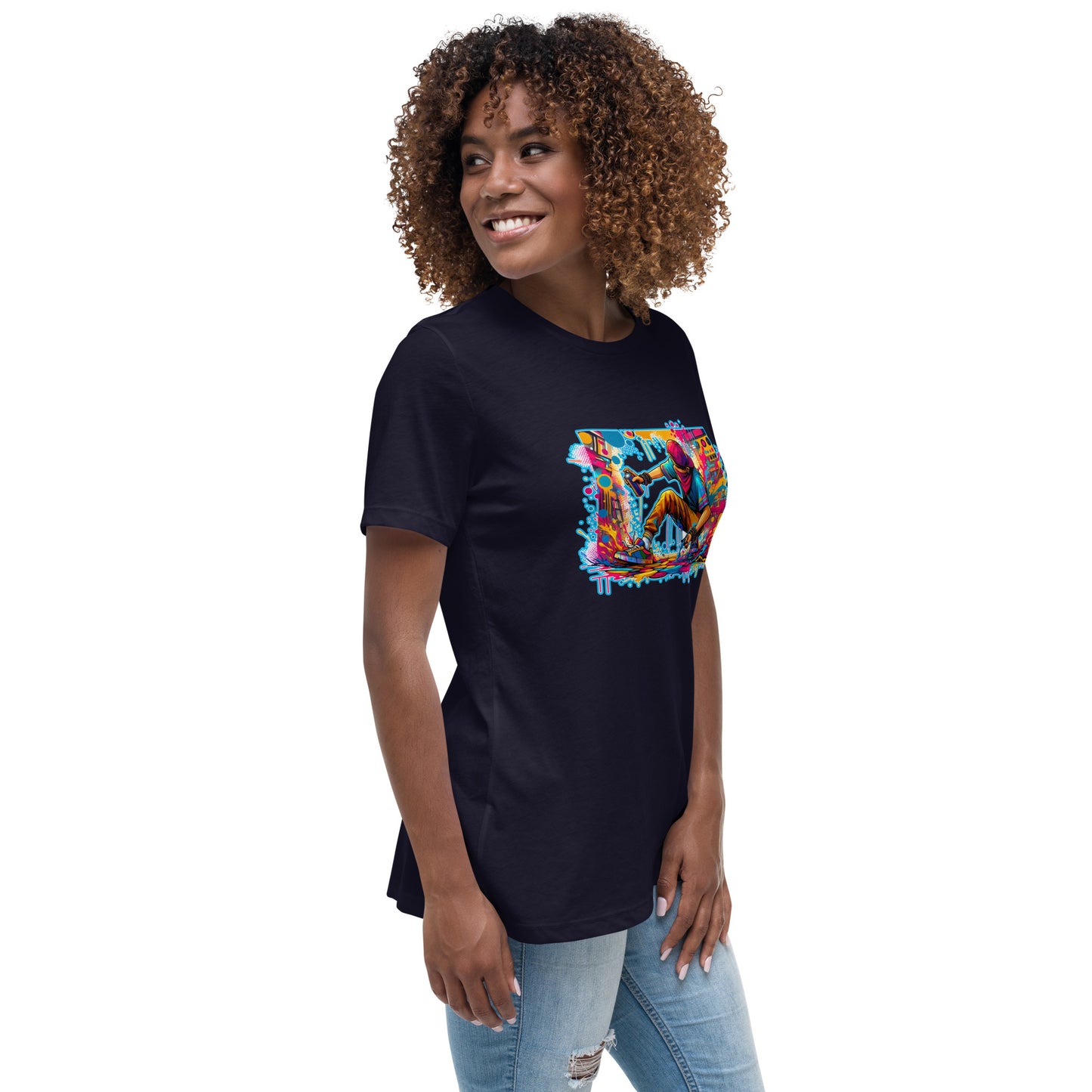 GraffyTees Vandal artist full Color Women's Relaxed T-Shirt