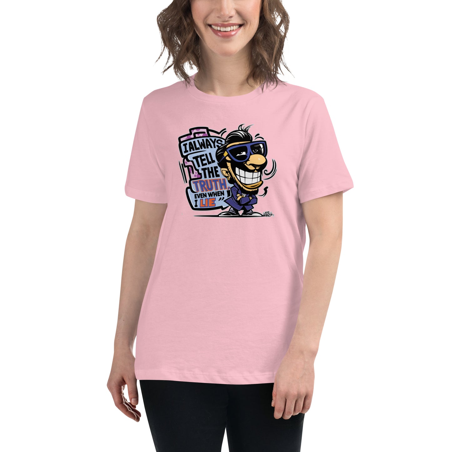 Graffytees Truth & Lies Women's Relaxed T-Shirt