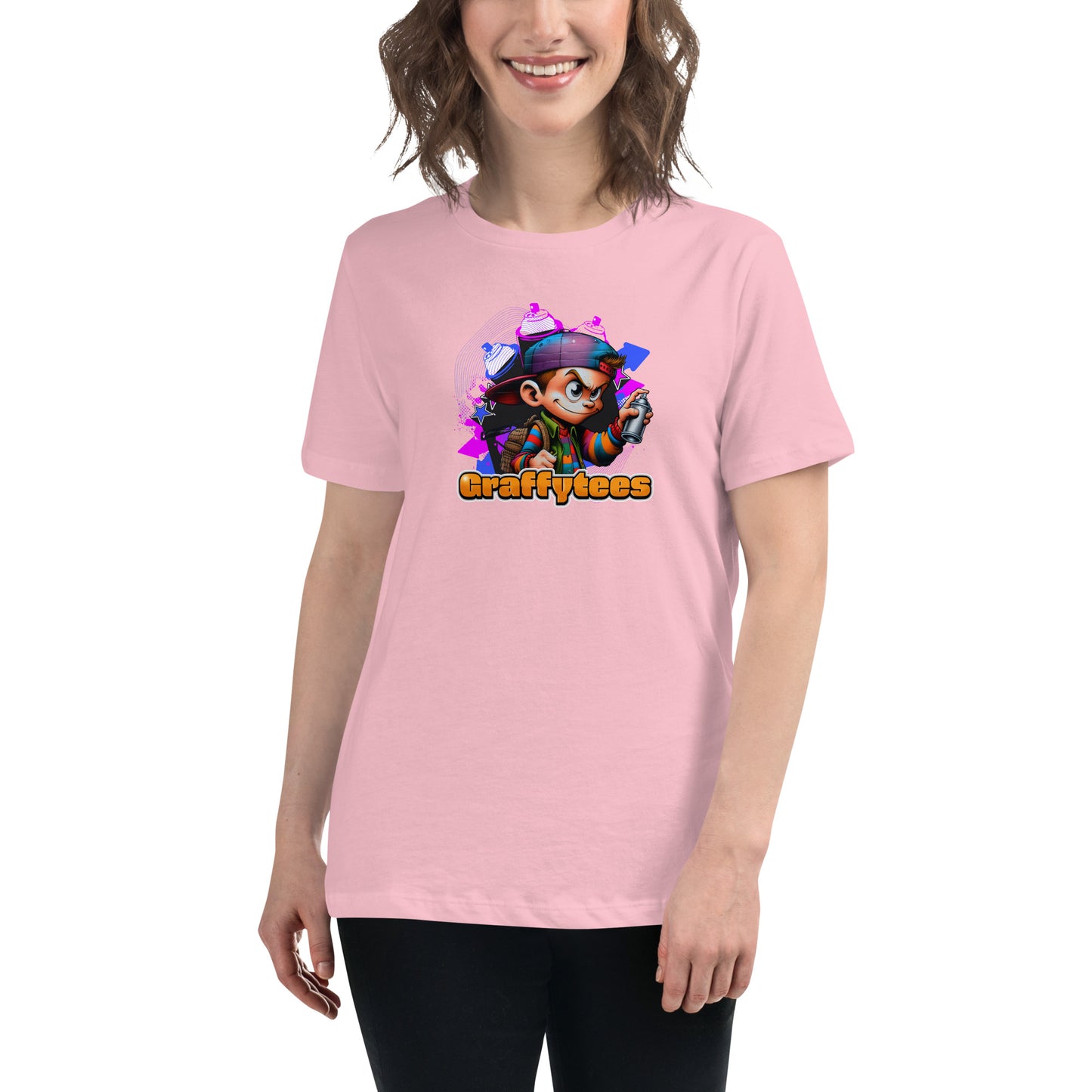 Graffytees Graffiti Vandal design Women's Relaxed T-Shirt
