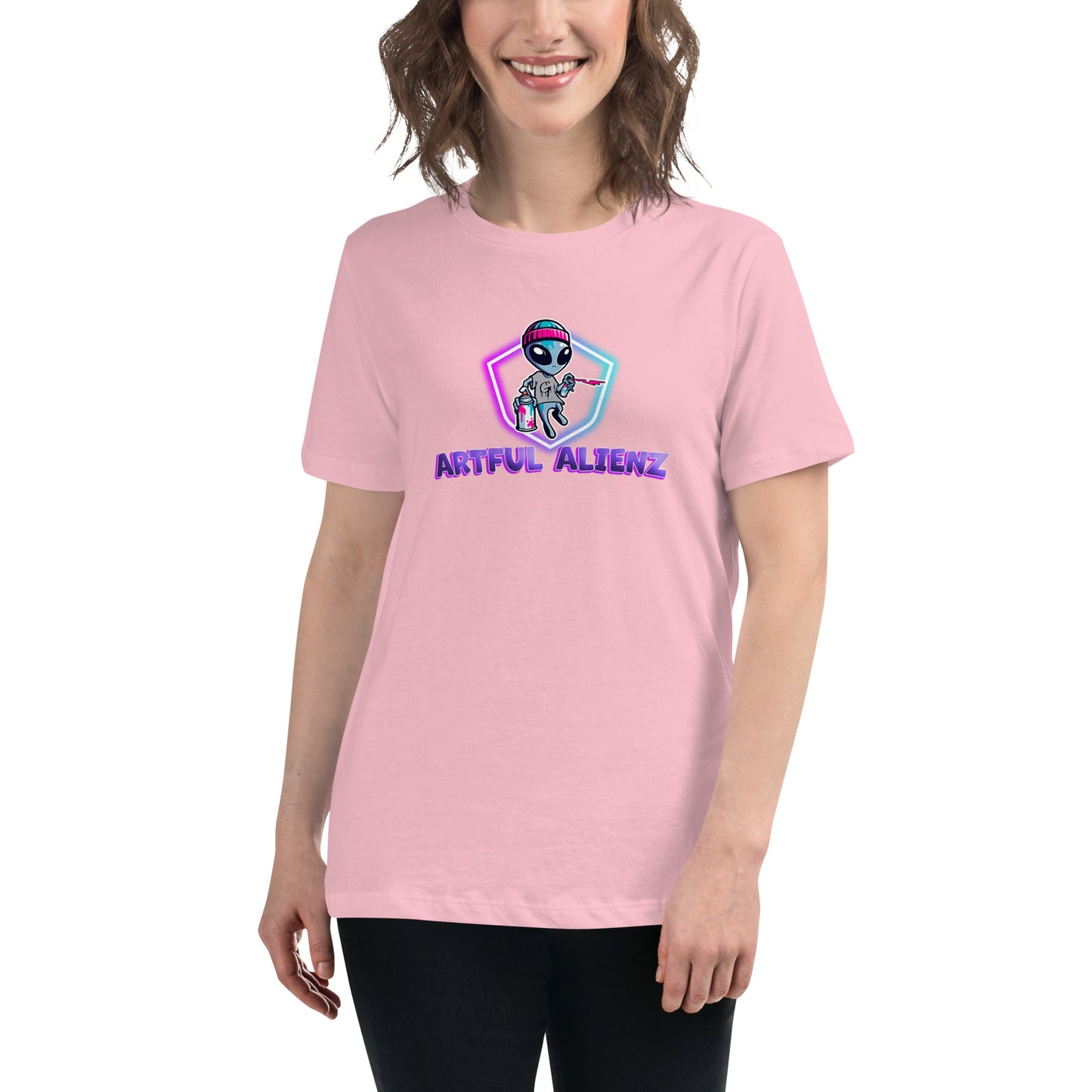 Artful Alienz logo Women's Relaxed T-Shirt