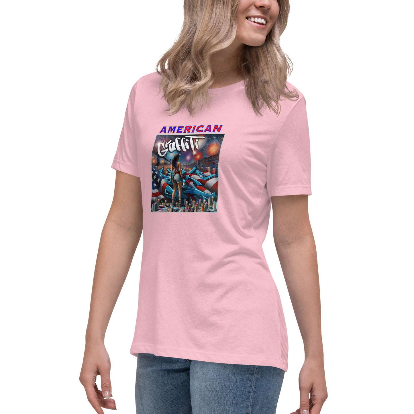 Graffytees American Graffiti Women's Relaxed T-Shirt