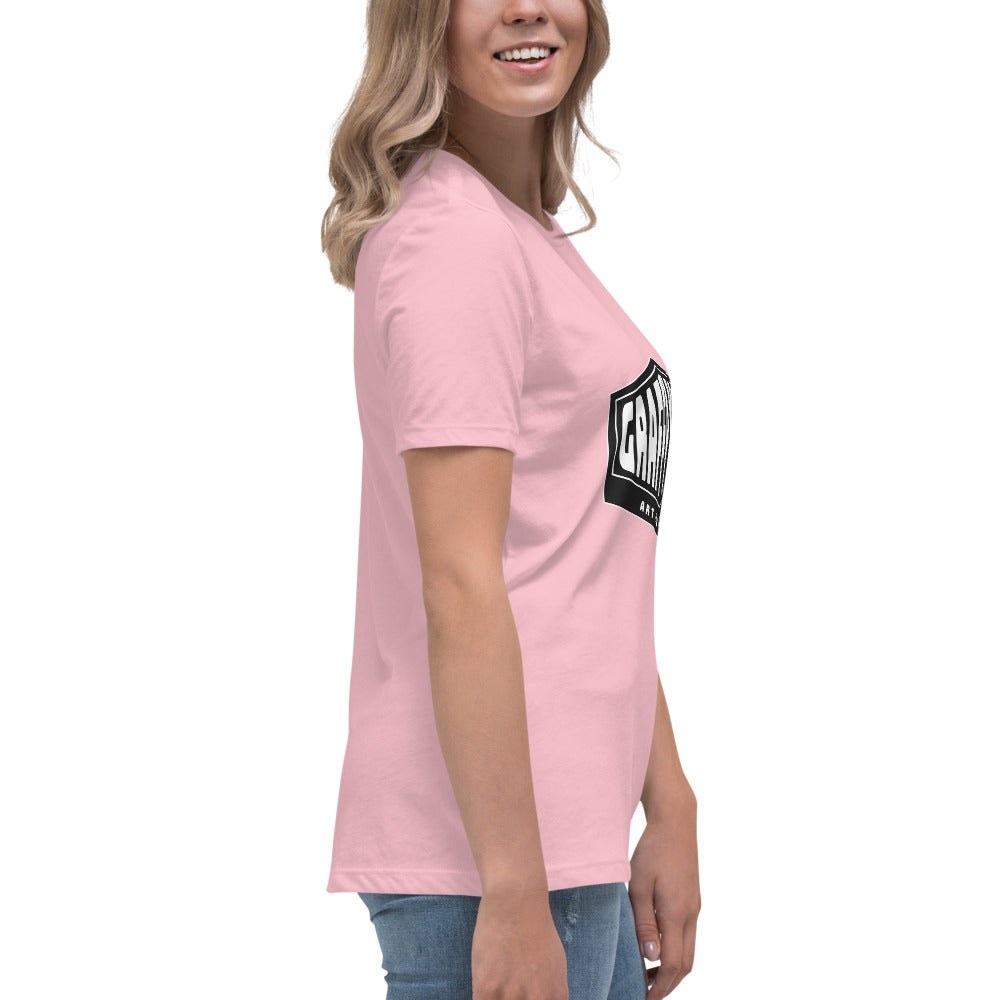 Graffytees black diamond design Women's Relaxed T-Shirt