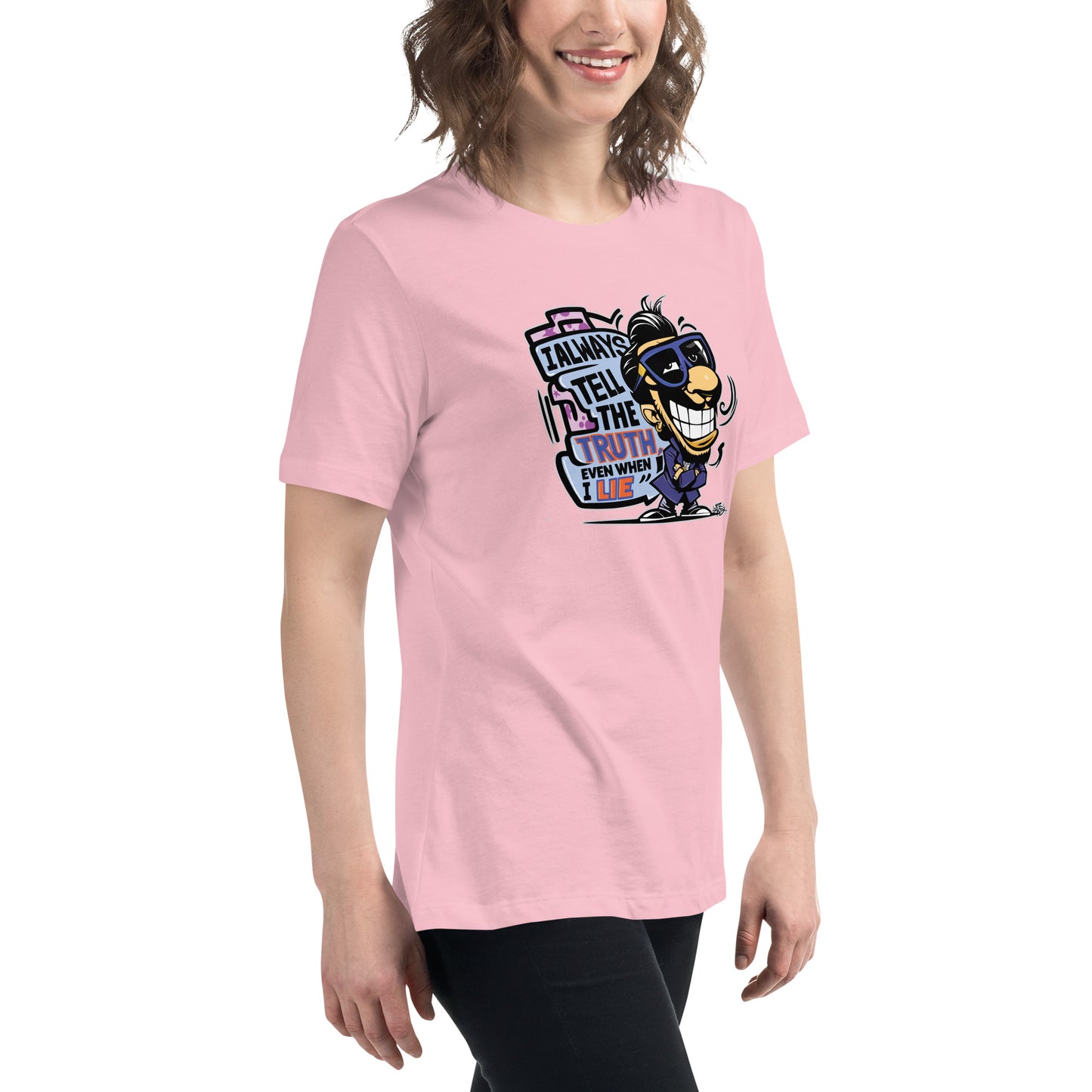 Graffytees Truth & Lies Women's Relaxed T-Shirt