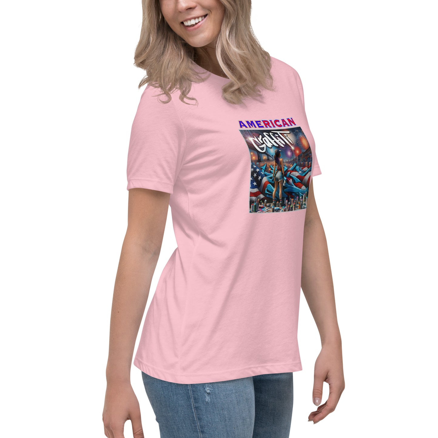 Graffytees American Graffiti Women's Relaxed T-Shirt