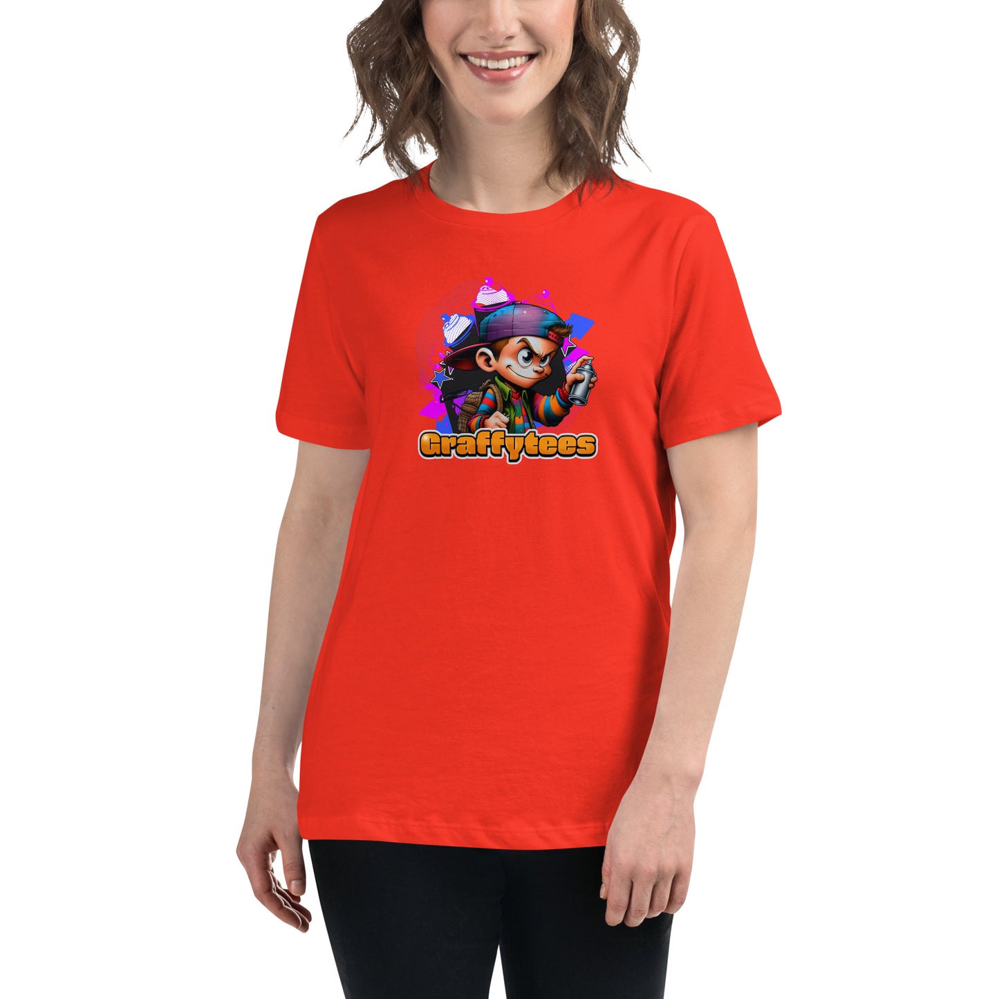 Graffytees Graffiti Vandal design Women's Relaxed T-Shirt