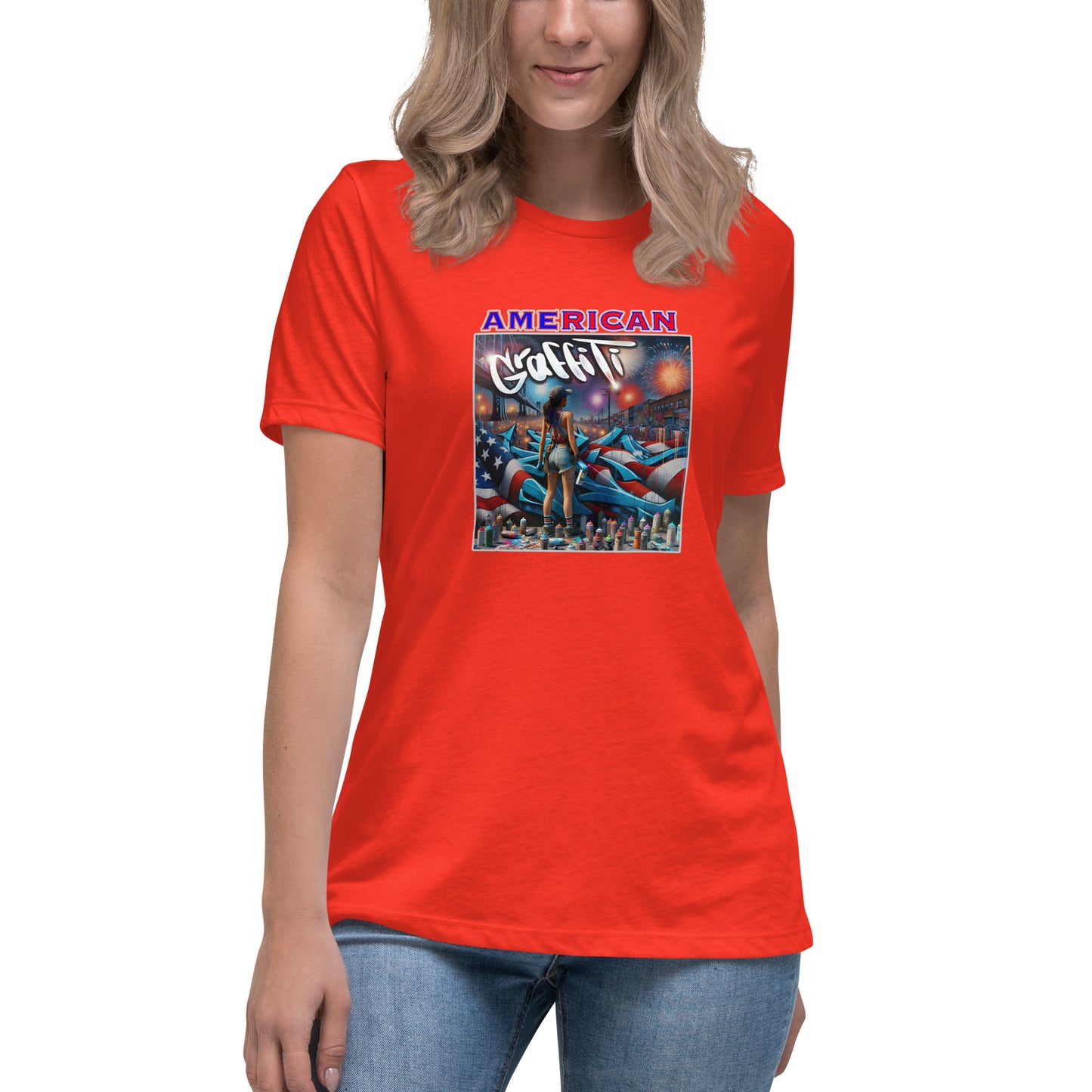 Graffytees American Graffiti Women's Relaxed T-Shirt