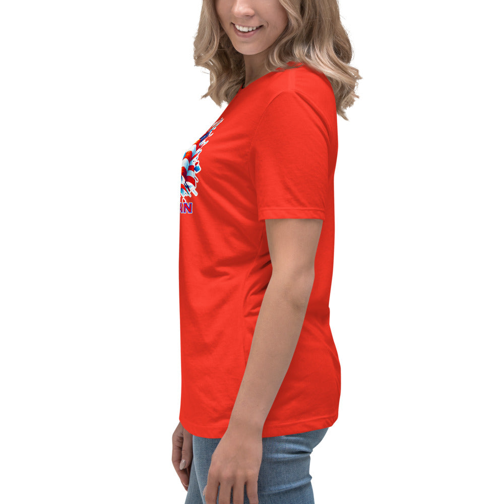 Graffytees AME-RICAN flags US-PR Women's Relaxed T-Shirt