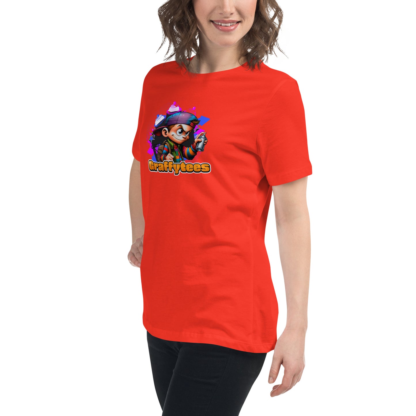 Graffytees Graffiti Vandal design Women's Relaxed T-Shirt