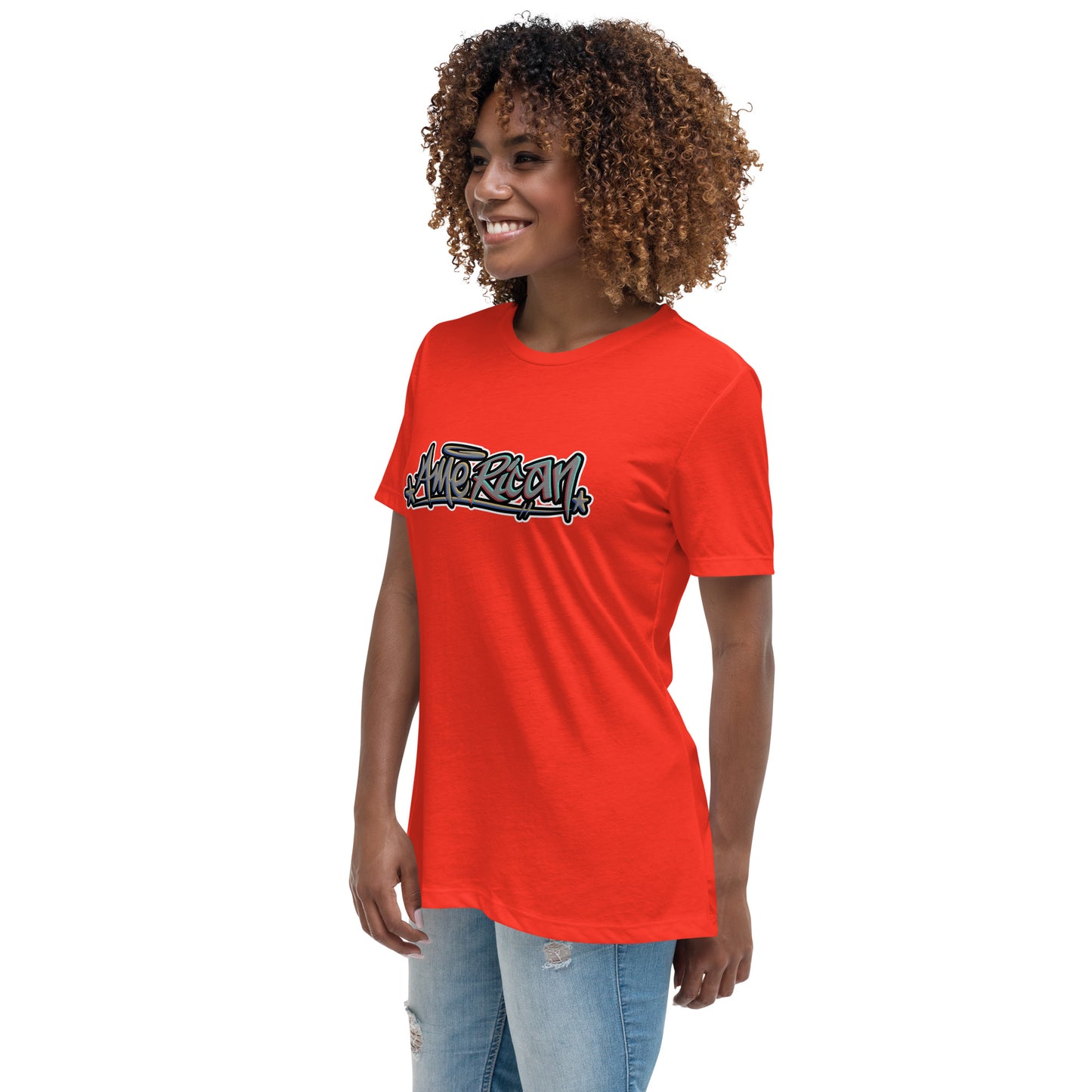 Graffytees American Graffiti Women's Relaxed T-Shirt