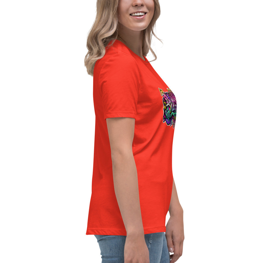 Graffytees Blessed Graffiti design Women's Relaxed T-Shirt