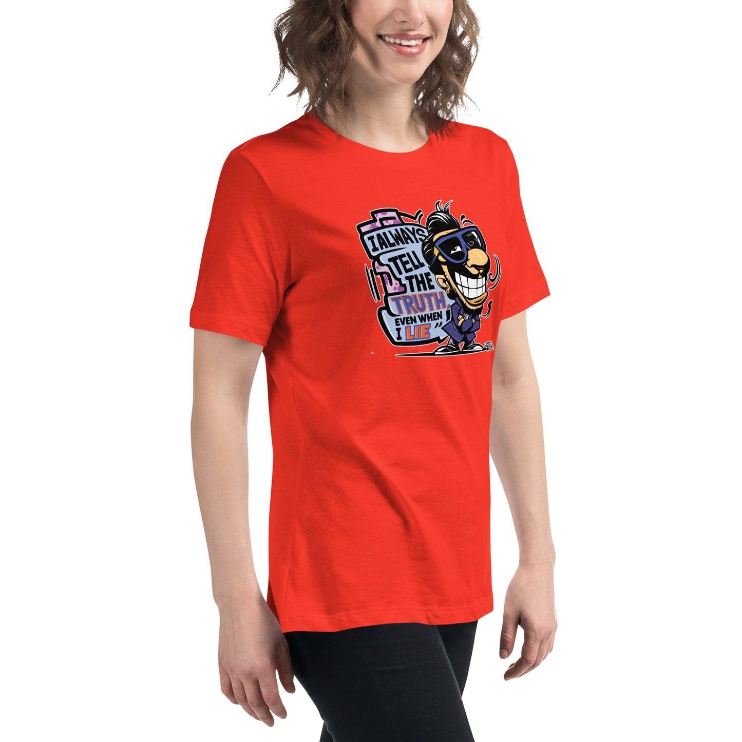 Graffytees Truth & Lies Women's Relaxed T-Shirt