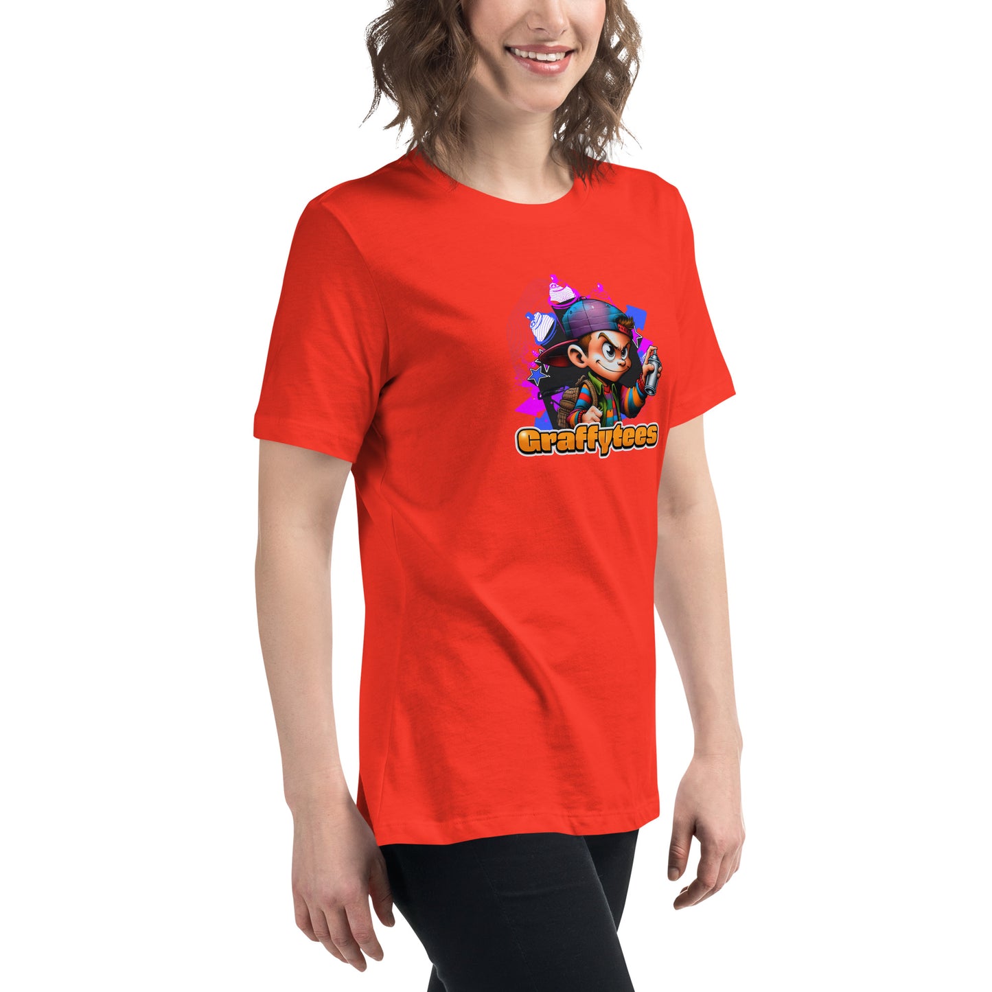 Graffytees Graffiti Vandal design Women's Relaxed T-Shirt