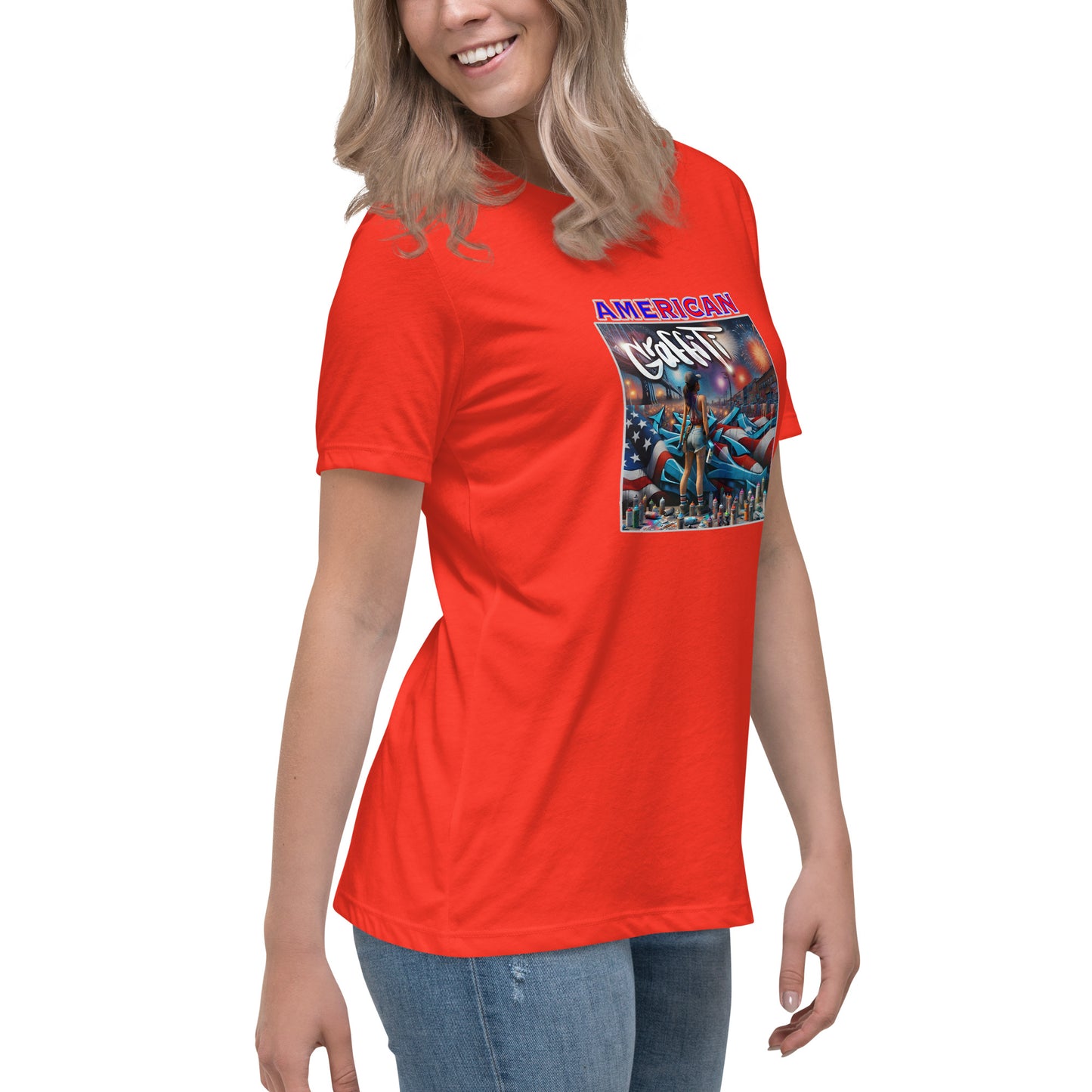 Graffytees American Graffiti Women's Relaxed T-Shirt