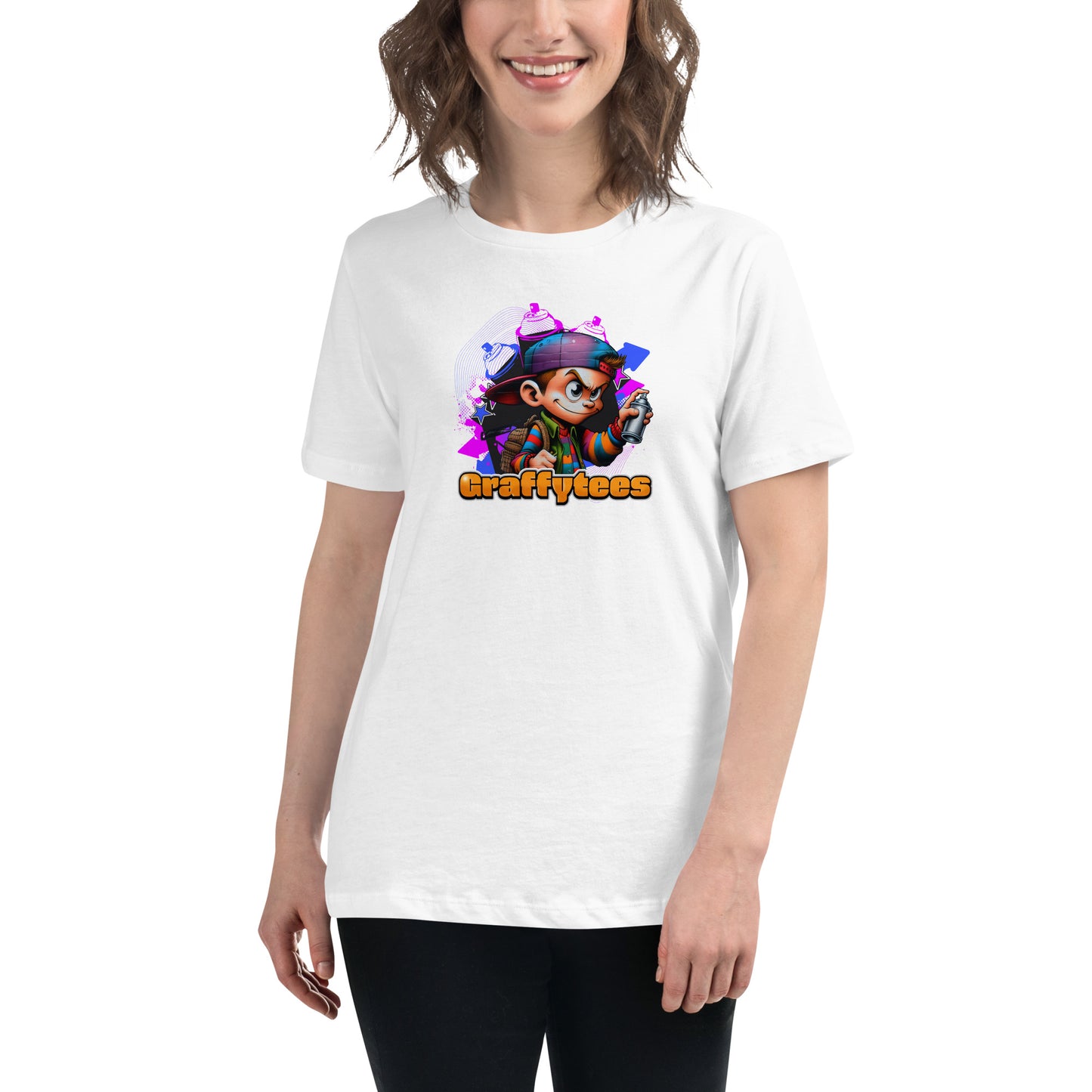 Graffytees Graffiti Vandal design Women's Relaxed T-Shirt